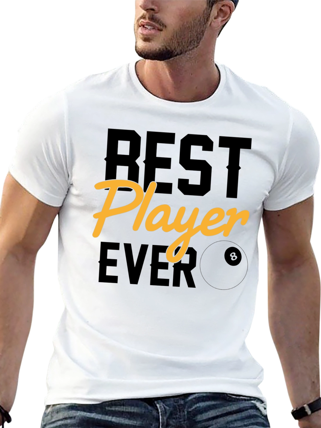 Best Player Ever Graphic Tee - Billiards T-Shirt