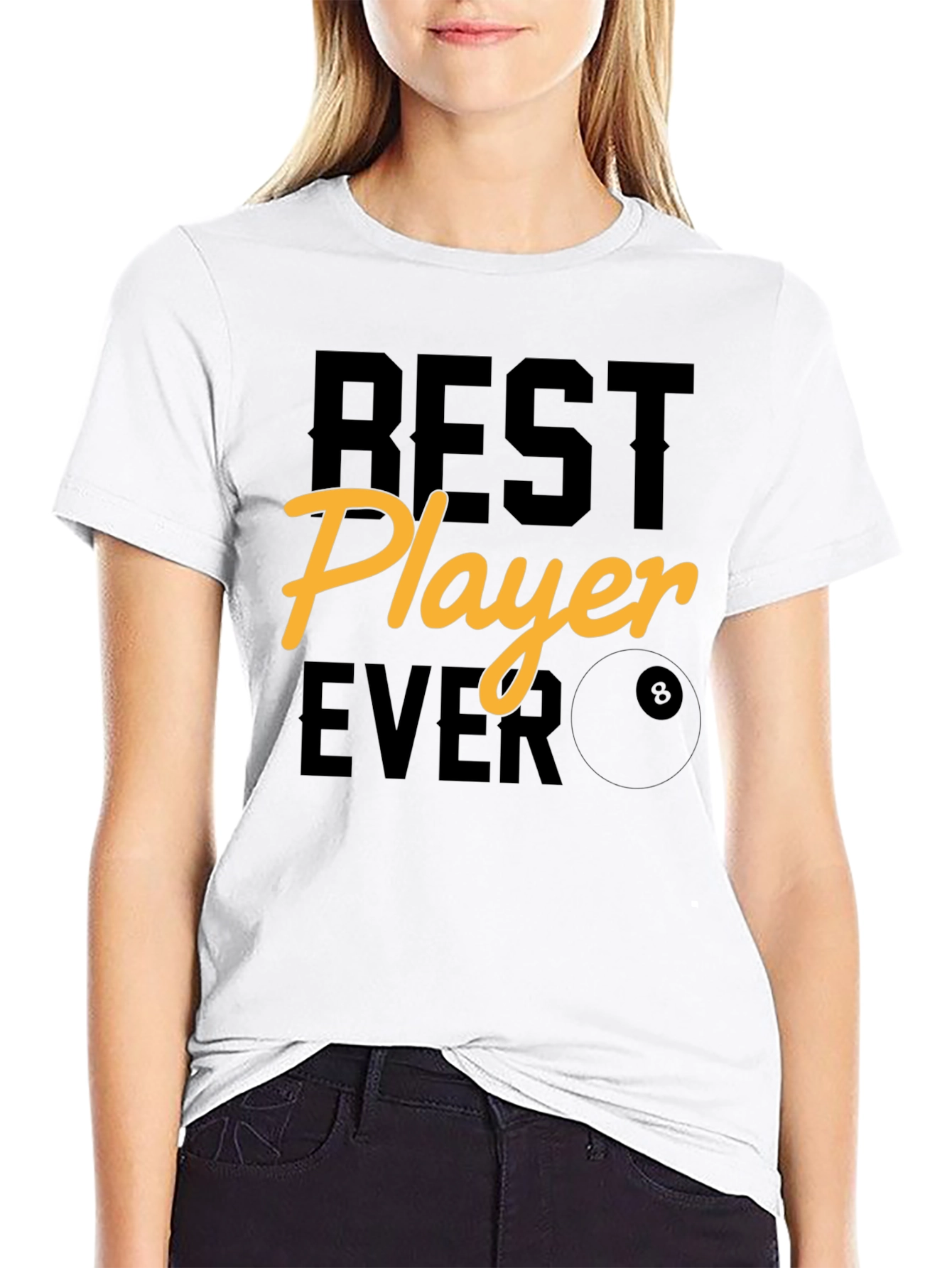 Best Player Ever Graphic Tee - Billiards T-Shirt