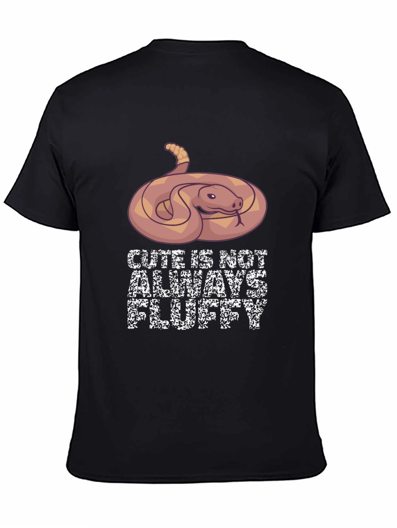 Cute Snake Graphic Tee: Not Always Fluffy!