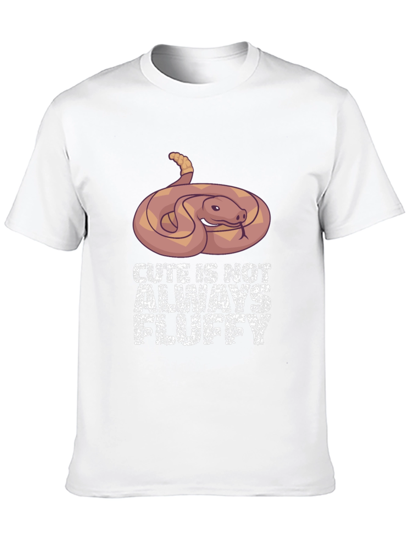 Cute Snake Graphic Tee: Not Always Fluffy!