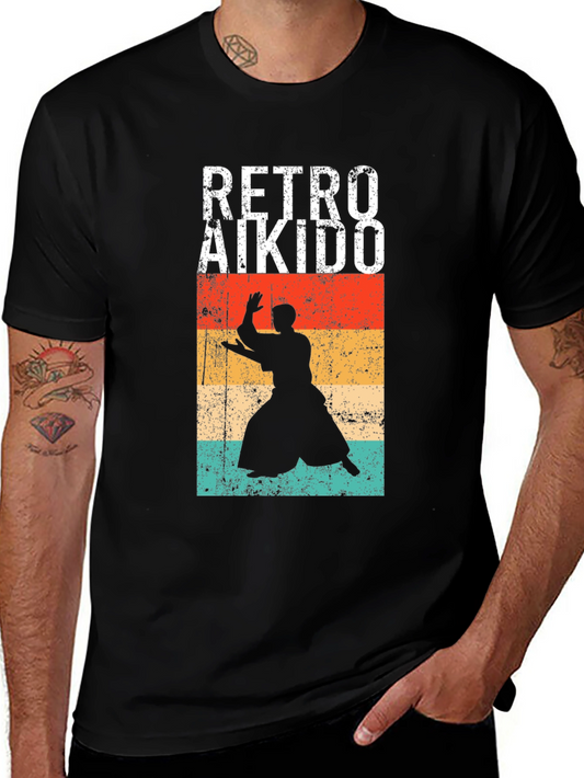Retro Aikido T-Shirt - Vintage Martial Arts Tee
