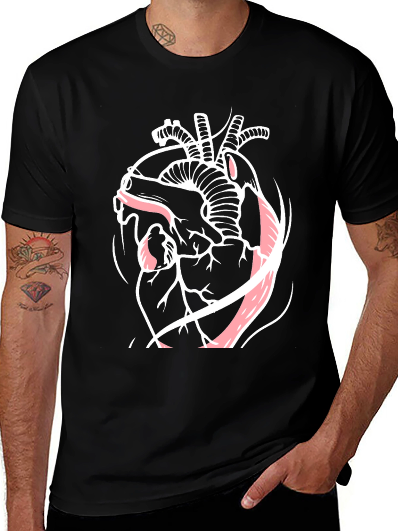Anatomical Heart Graphic T-Shirt