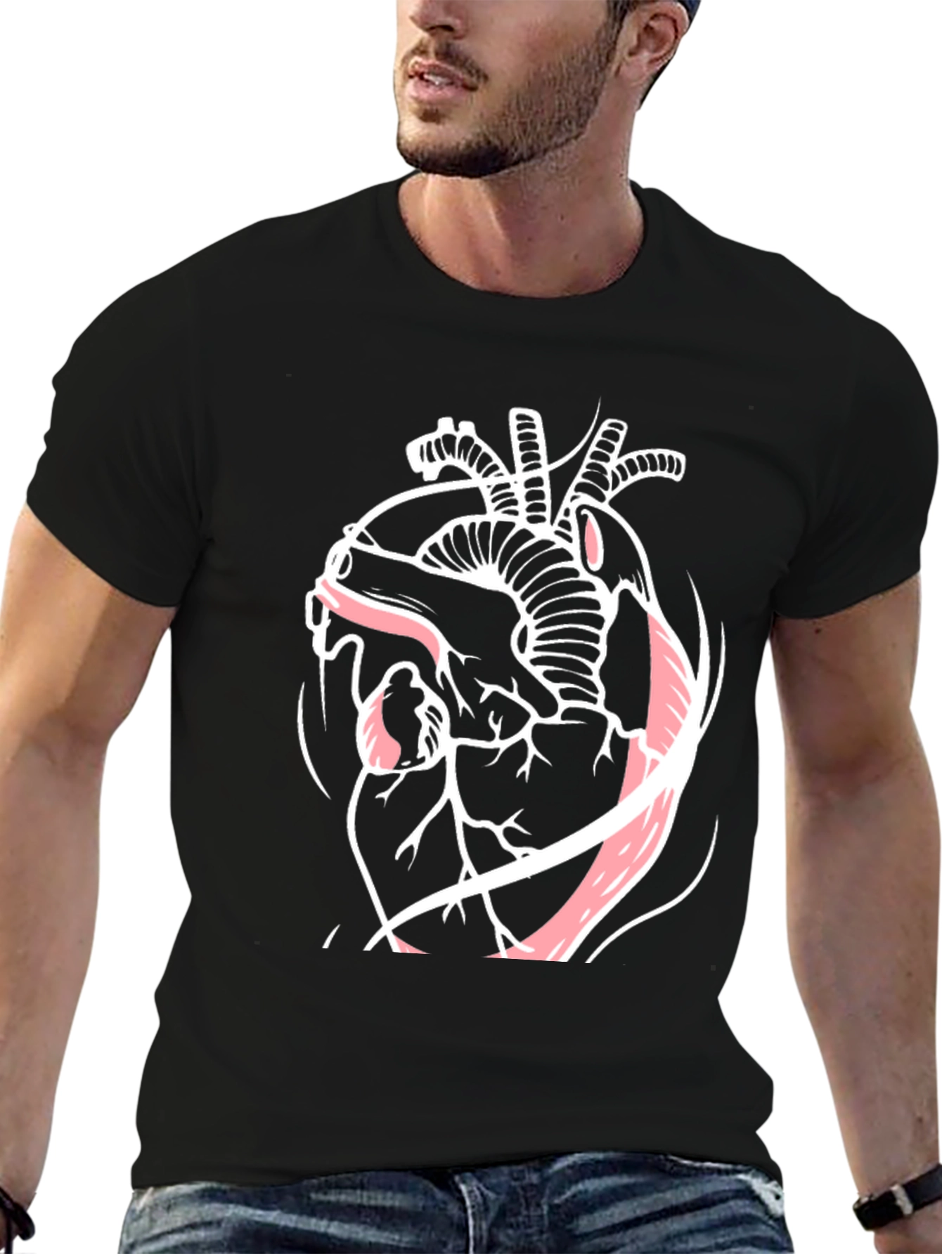 Anatomical Heart Graphic T-Shirt