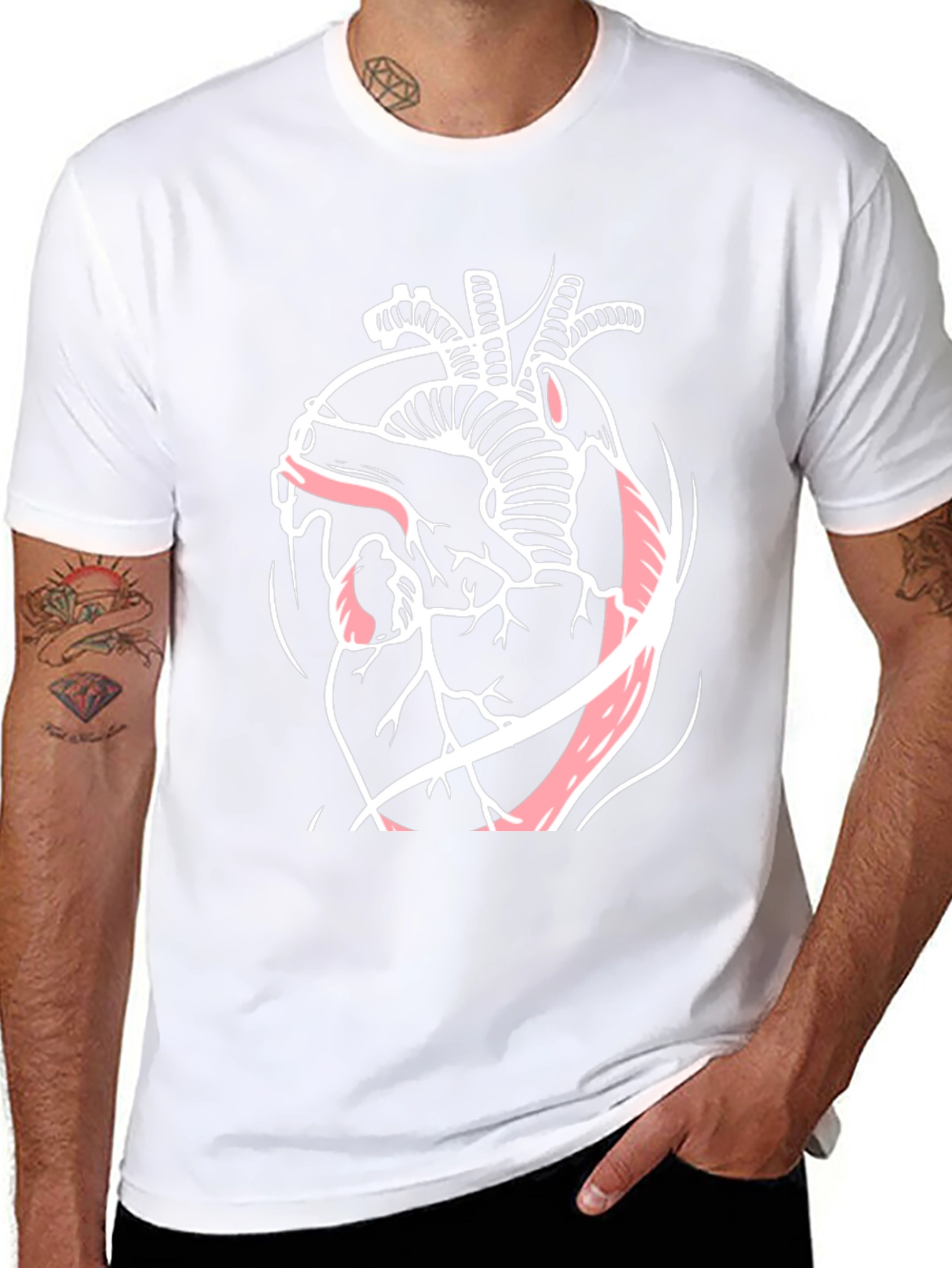 Anatomical Heart Graphic T-Shirt