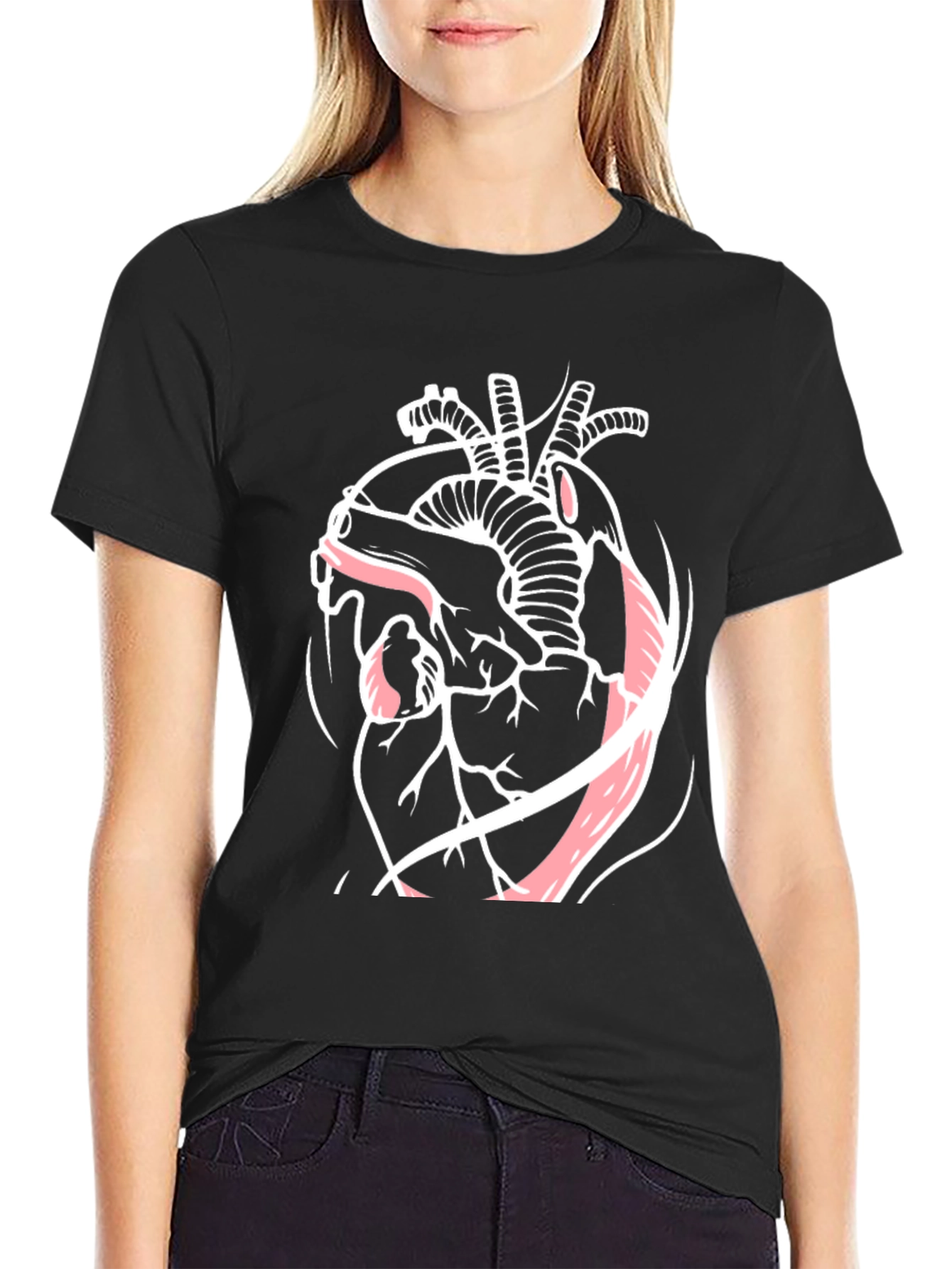 Anatomical Heart Graphic T-Shirt