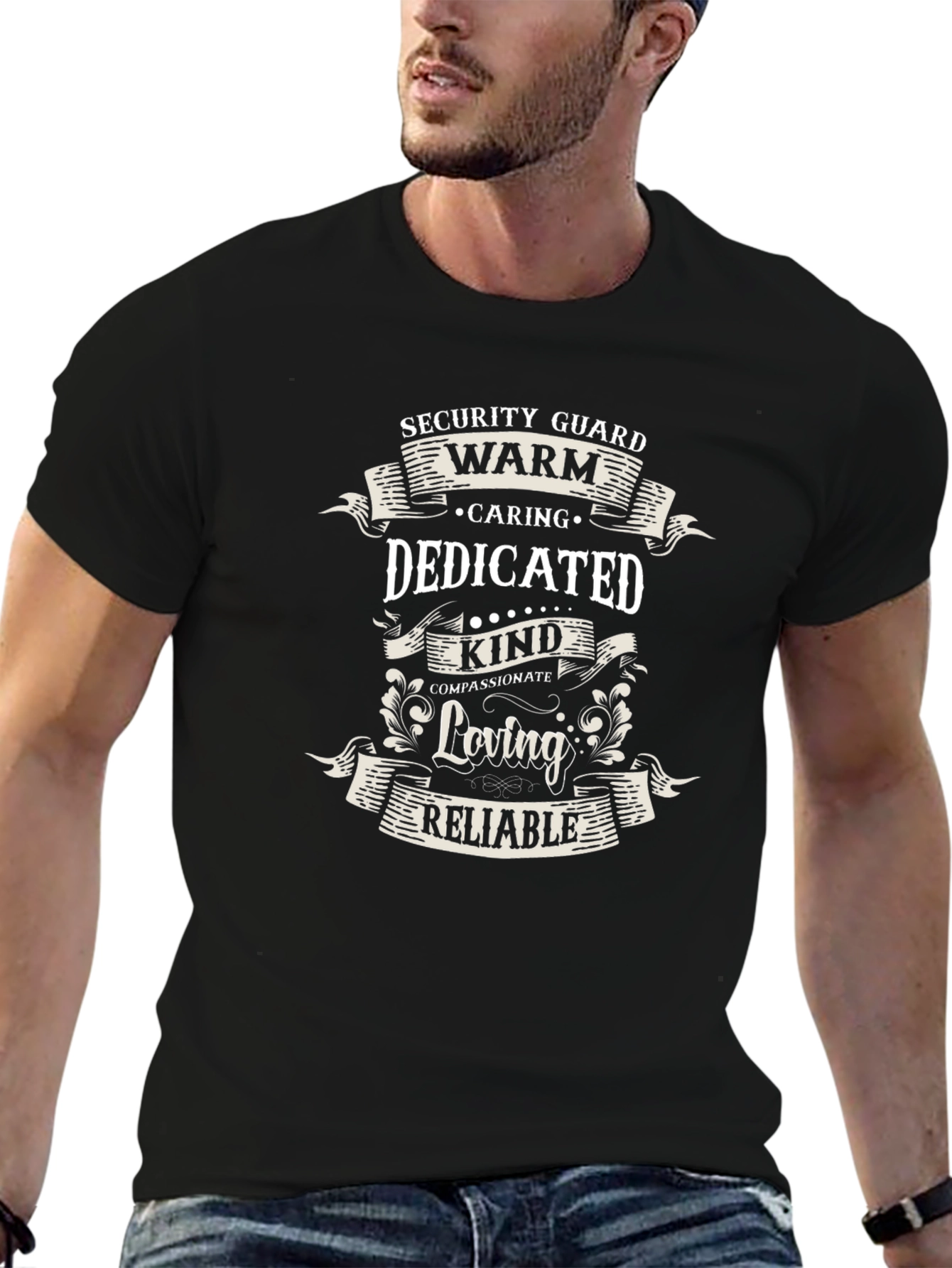 Security Guard - Warm Caring Dedicated - T-Shirt