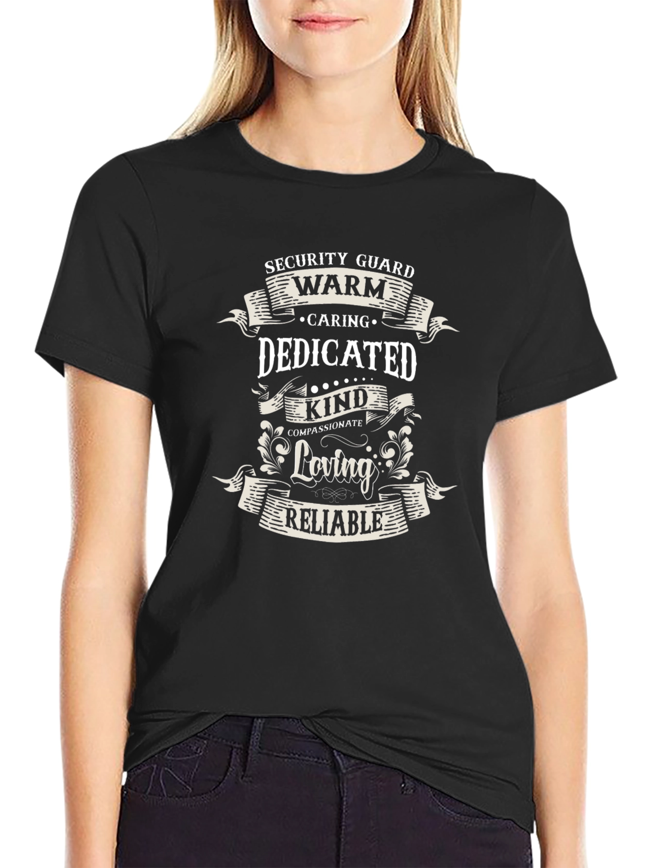 Security Guard - Warm Caring Dedicated - T-Shirt
