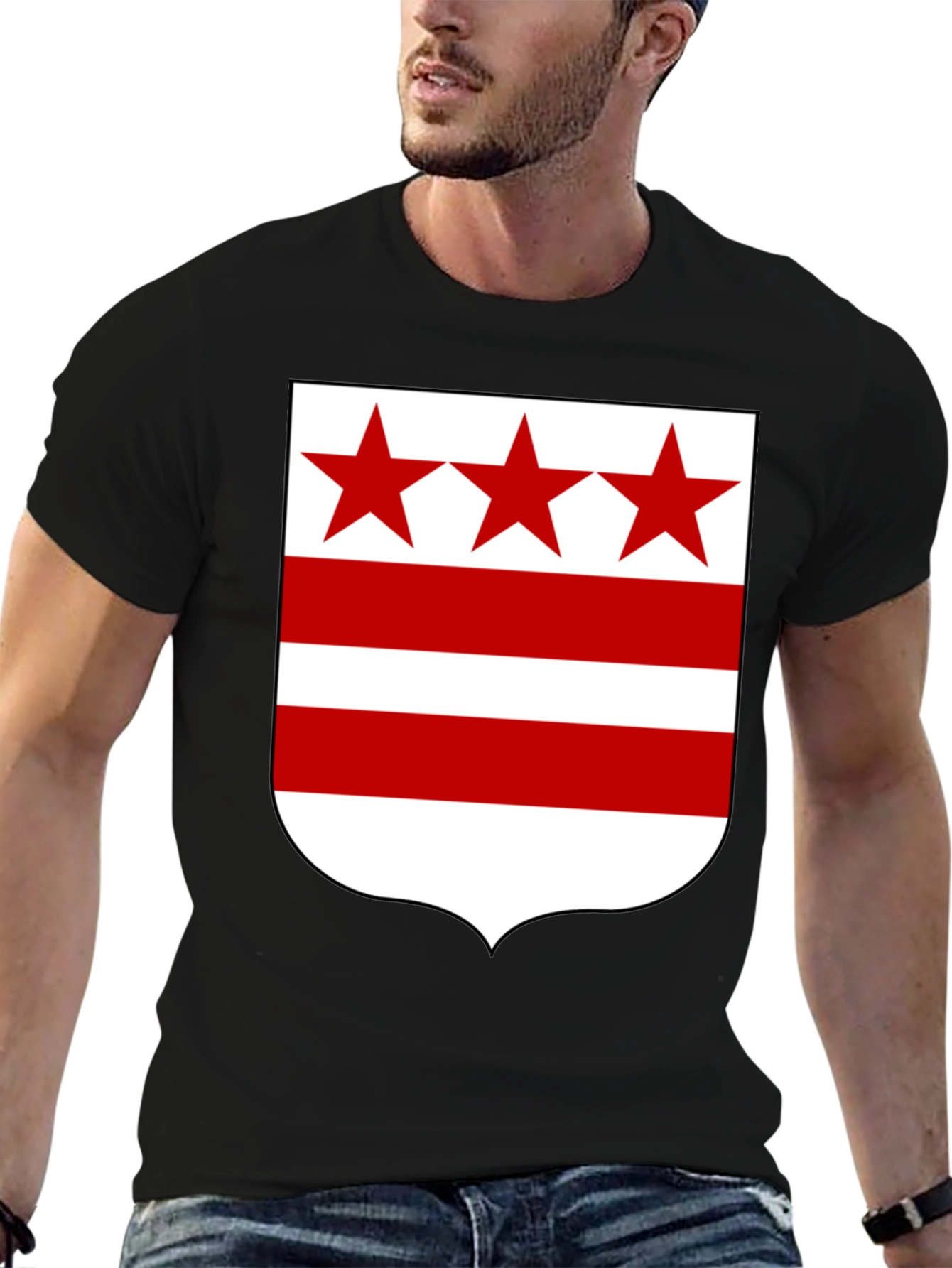 District of Columbia Flag Graphic T-Shirt