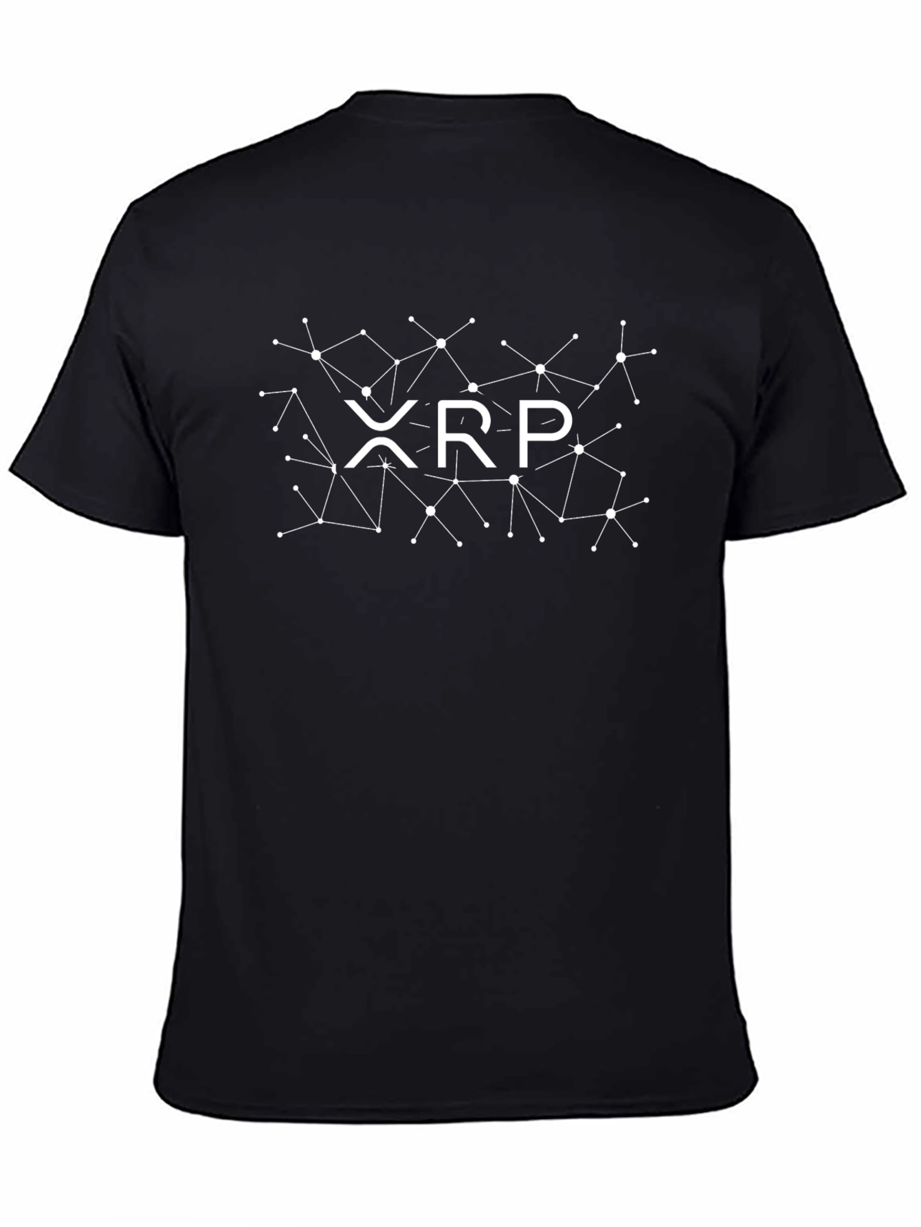 XRP Crypto Network T-Shirt - Black Cotton Tee