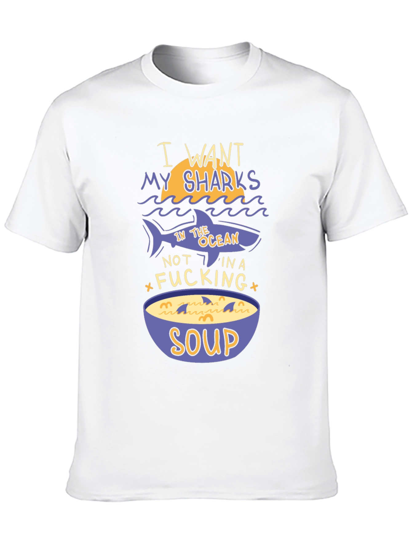 Shark Soup Funny Graphic Tee