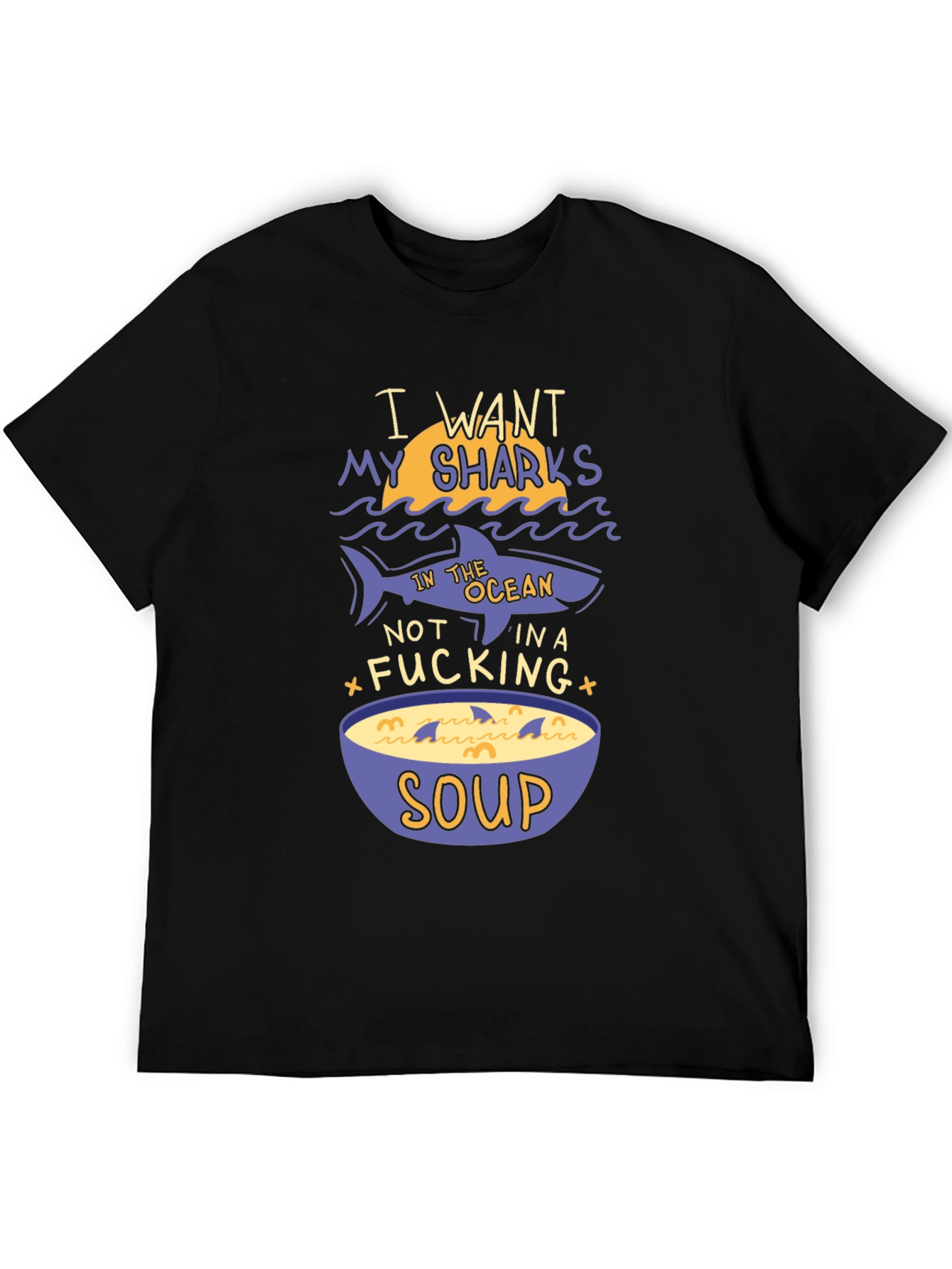 Shark Soup Funny Graphic Tee