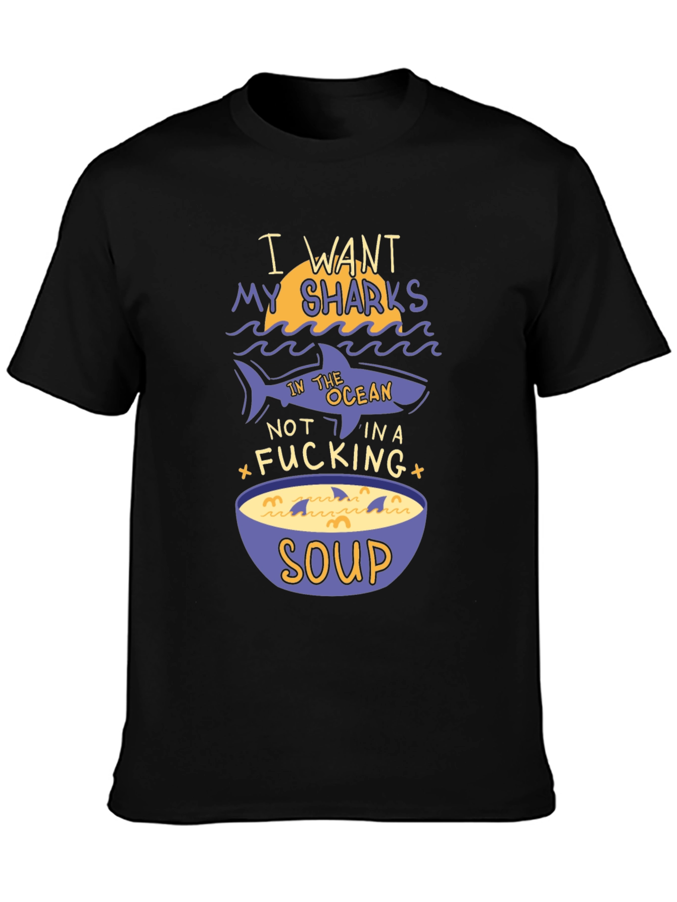 Shark Soup Funny Graphic Tee