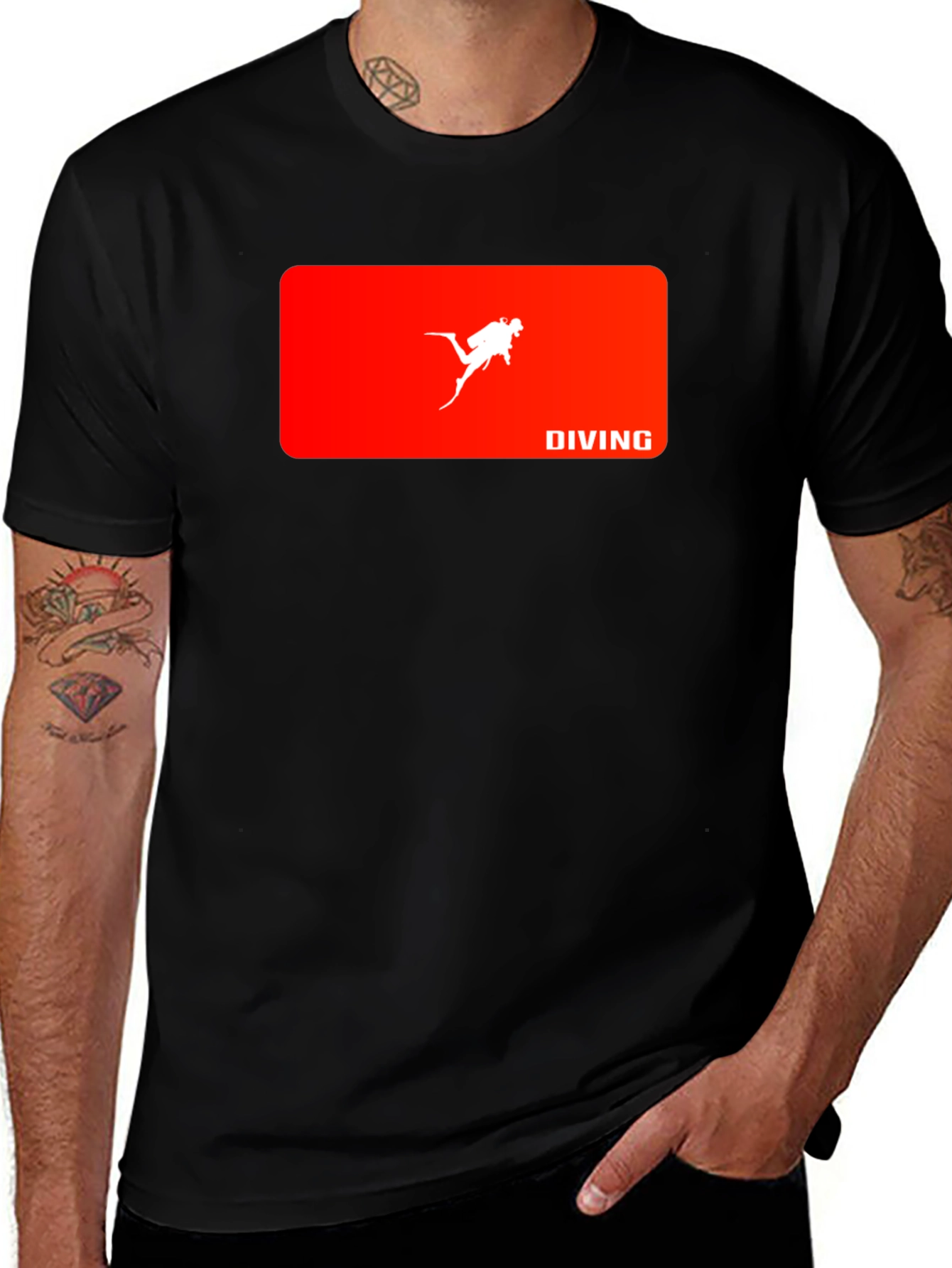Diving T-Shirt - Scuba Diver Graphic Tee