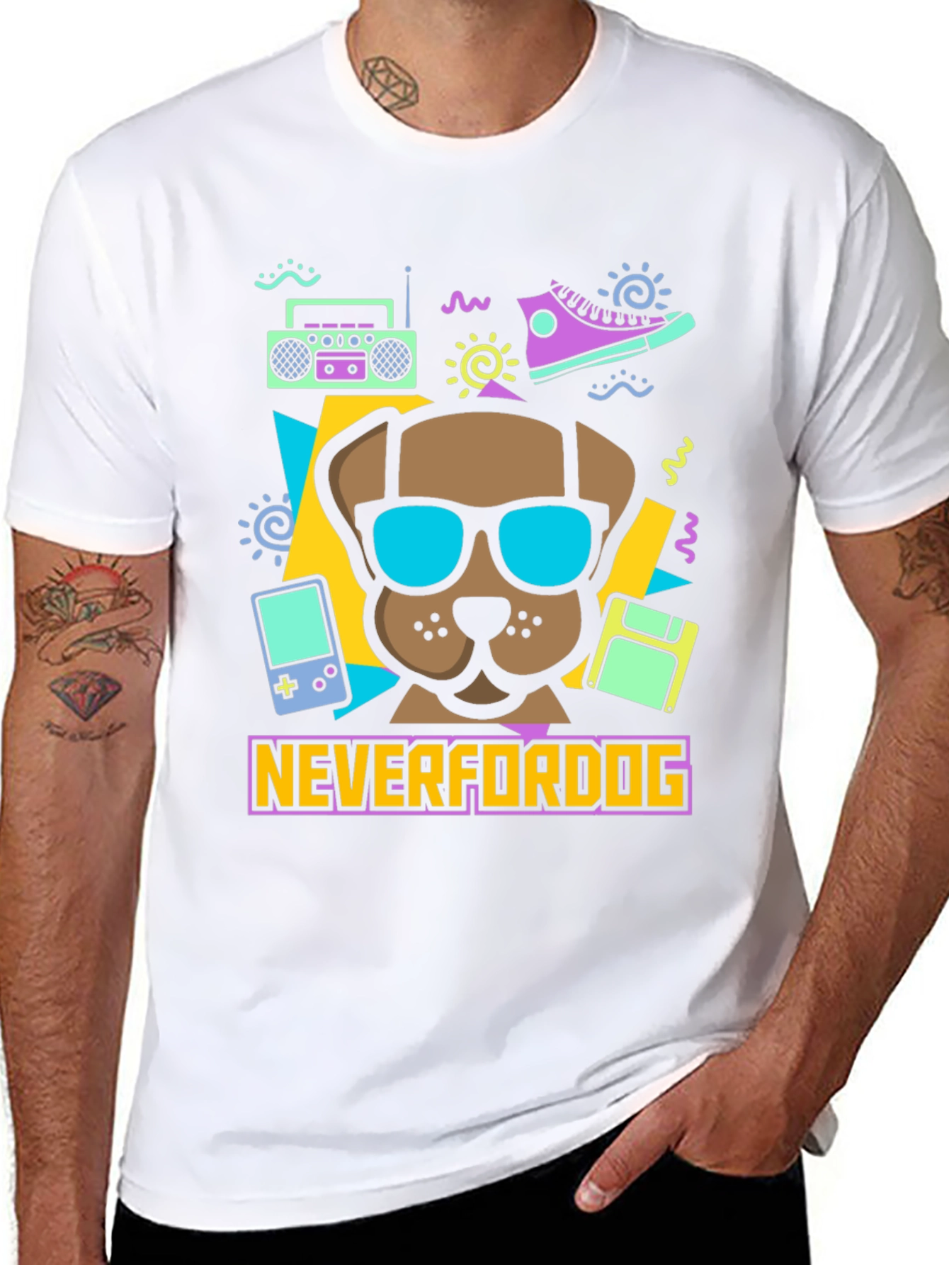 Neverfordog Retro Graphic T-Shirt