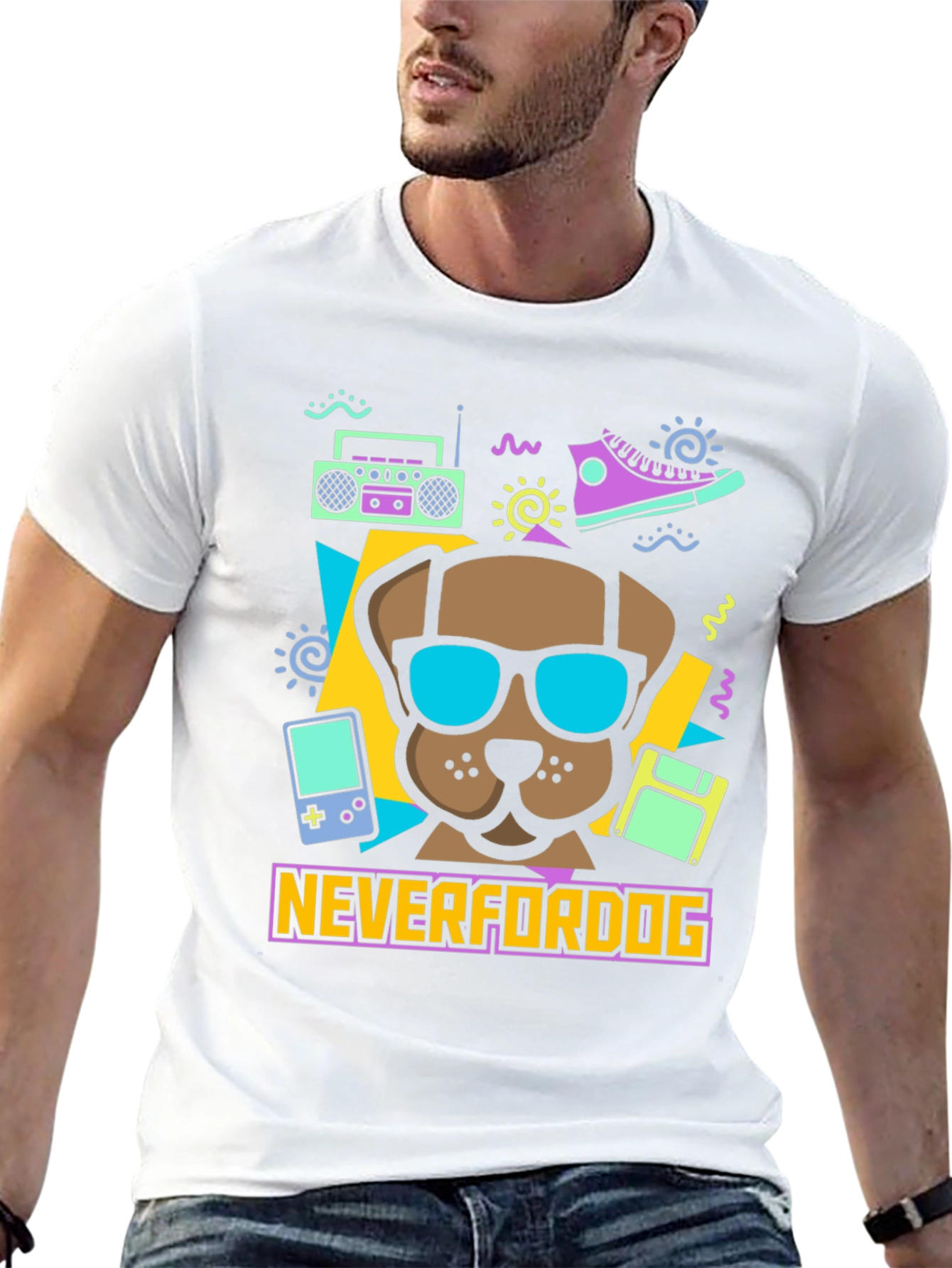 Neverfordog Retro Graphic T-Shirt