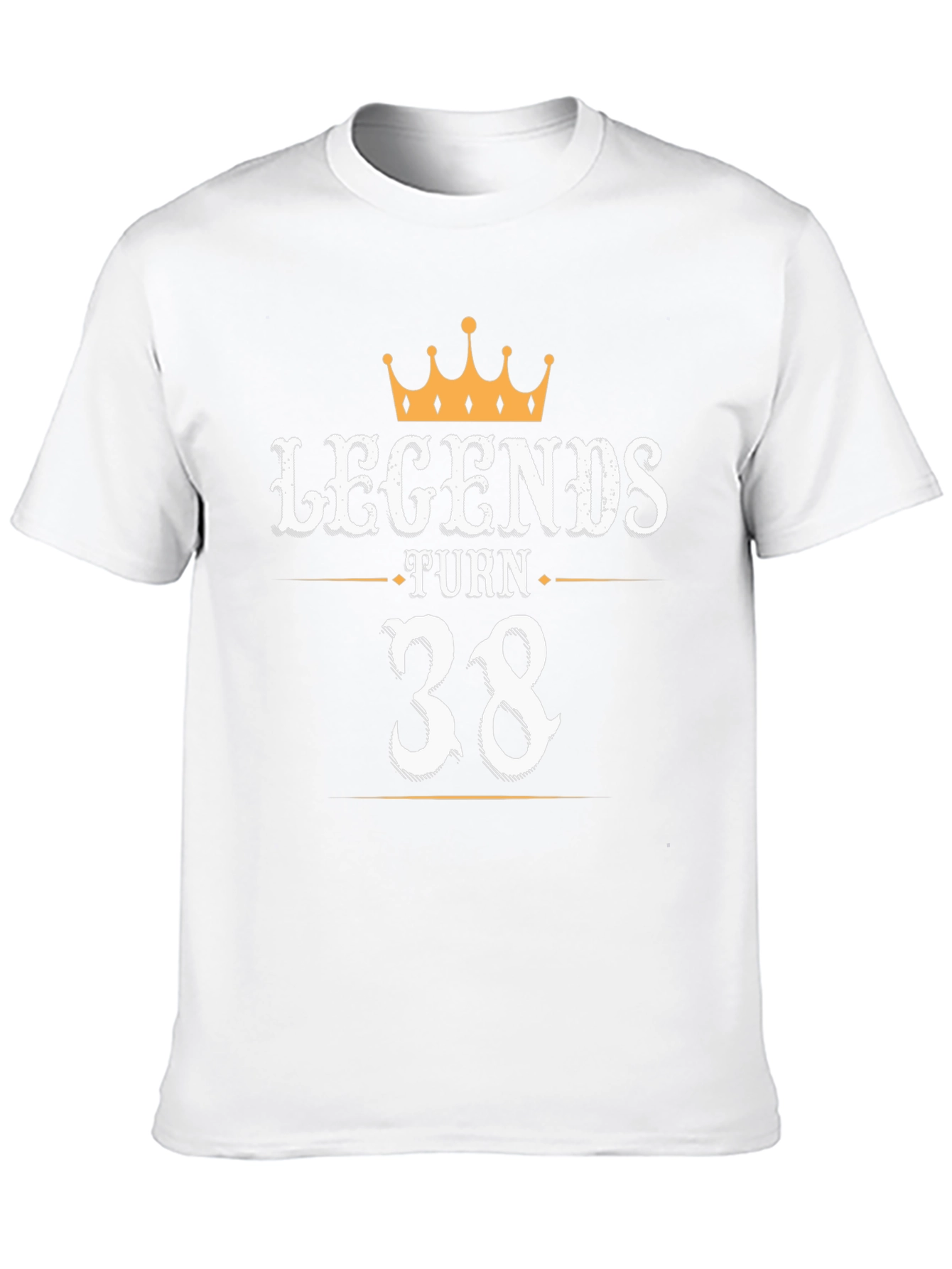 Legends Turn 38 Black Graphic Tee