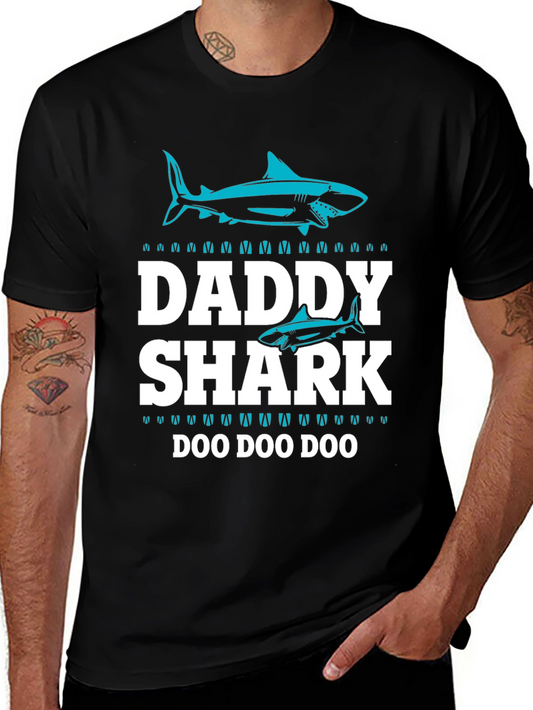 Daddy Shark Doo Doo Doo T-Shirt - Fathers Day Gift