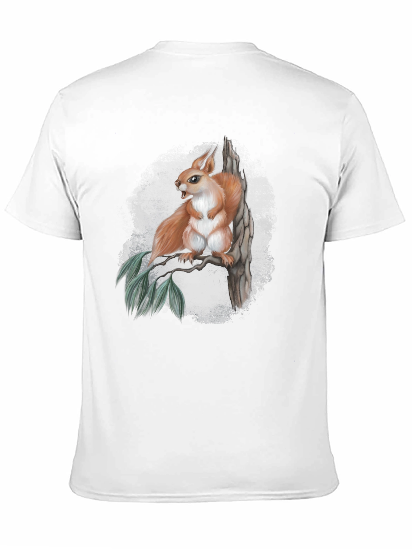Squirrel Graphic Print Tee - Nature Inspired Style