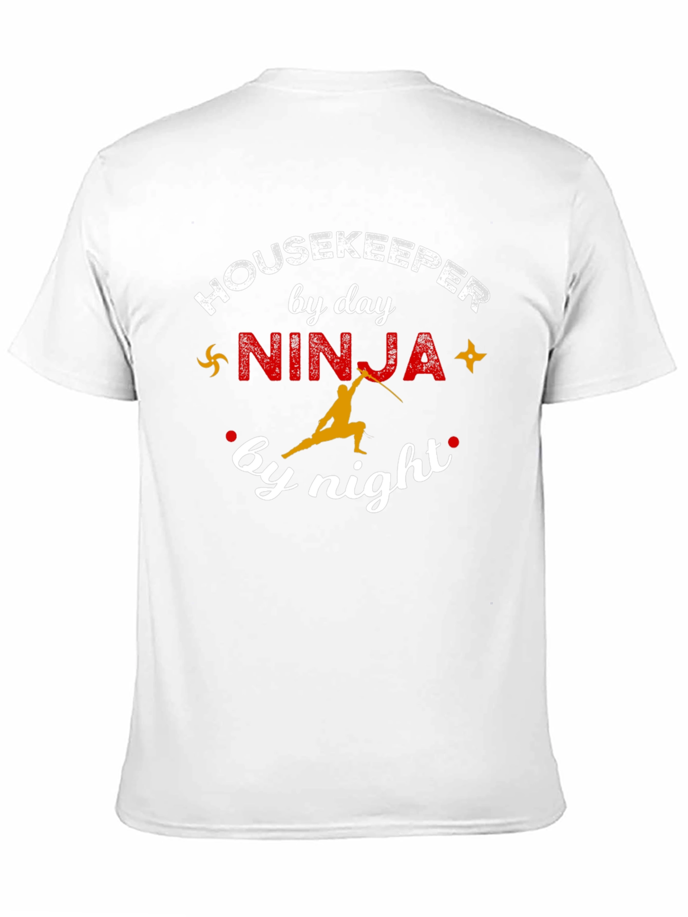 Housekeeper by Day Ninja by Night Black T-Shirt