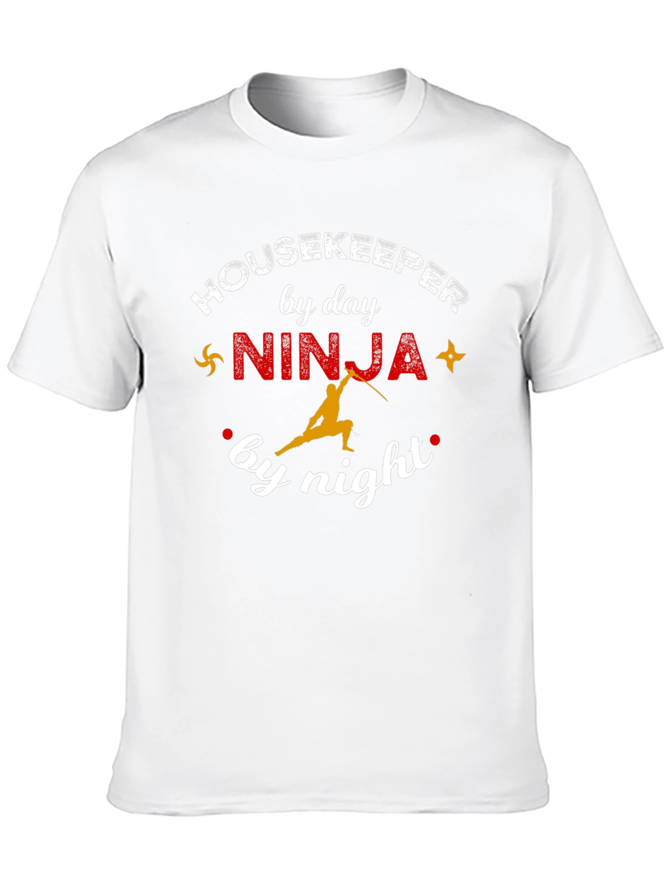 Housekeeper by Day Ninja by Night Black T-Shirt