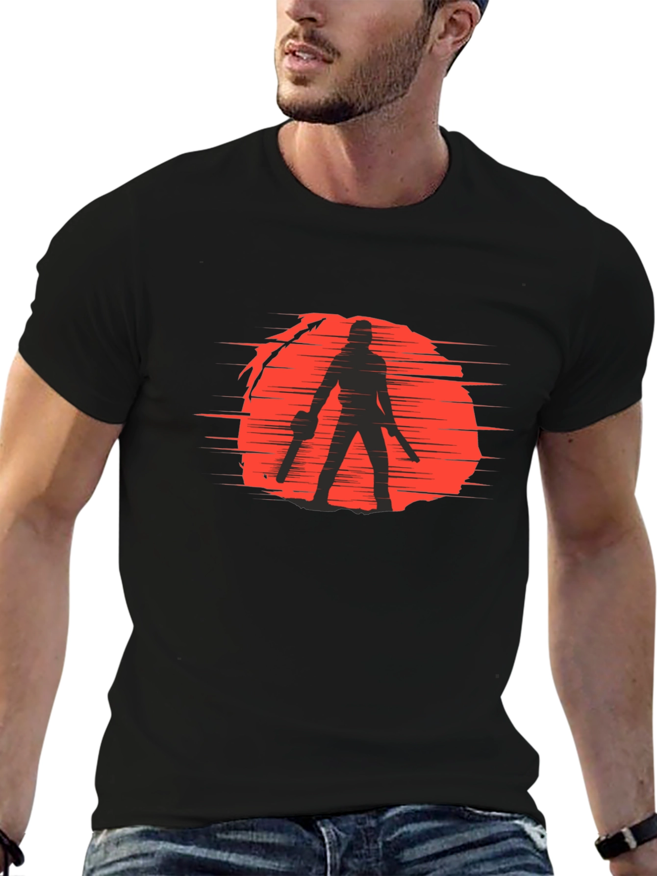 Silhouette Graphic Tee - Horror Movie Shirt