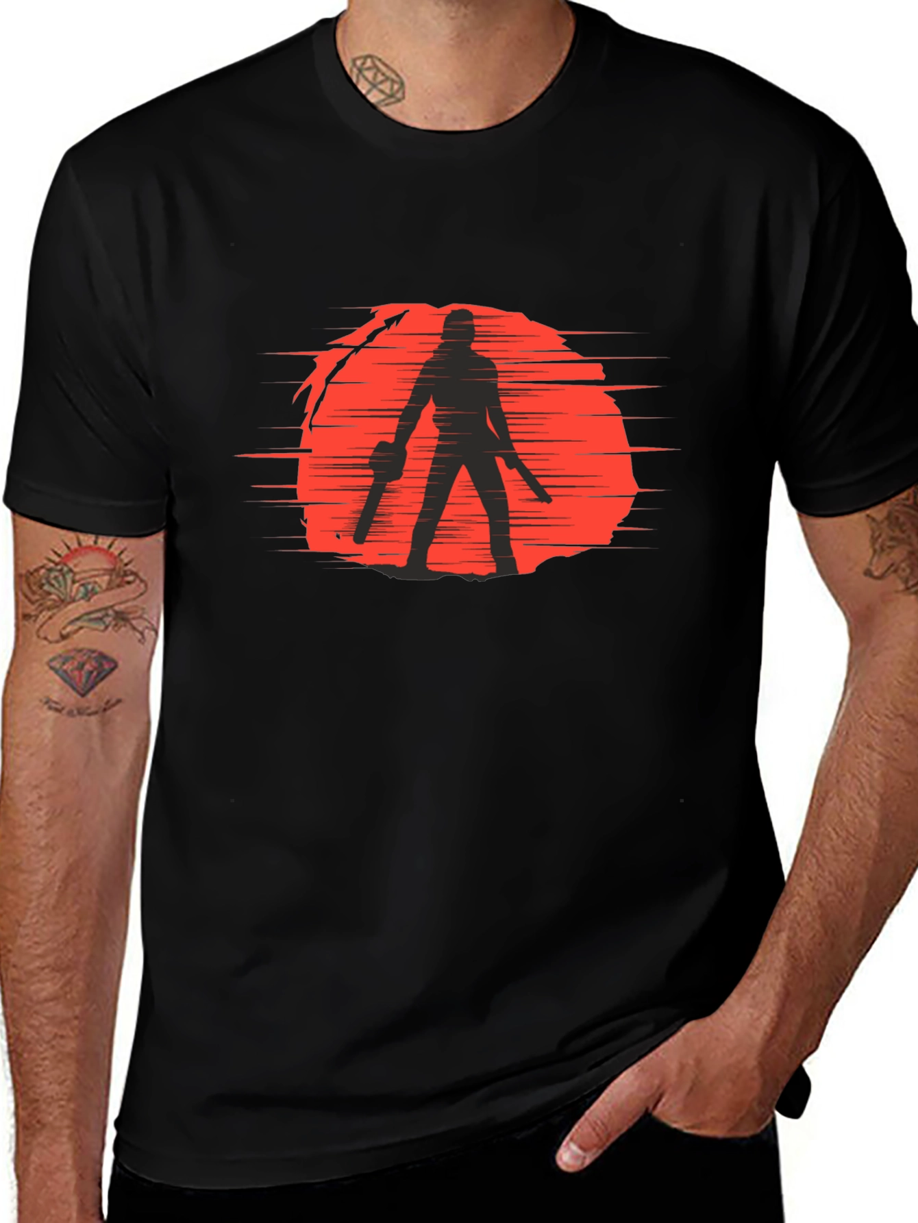 Silhouette Graphic Tee - Horror Movie Shirt