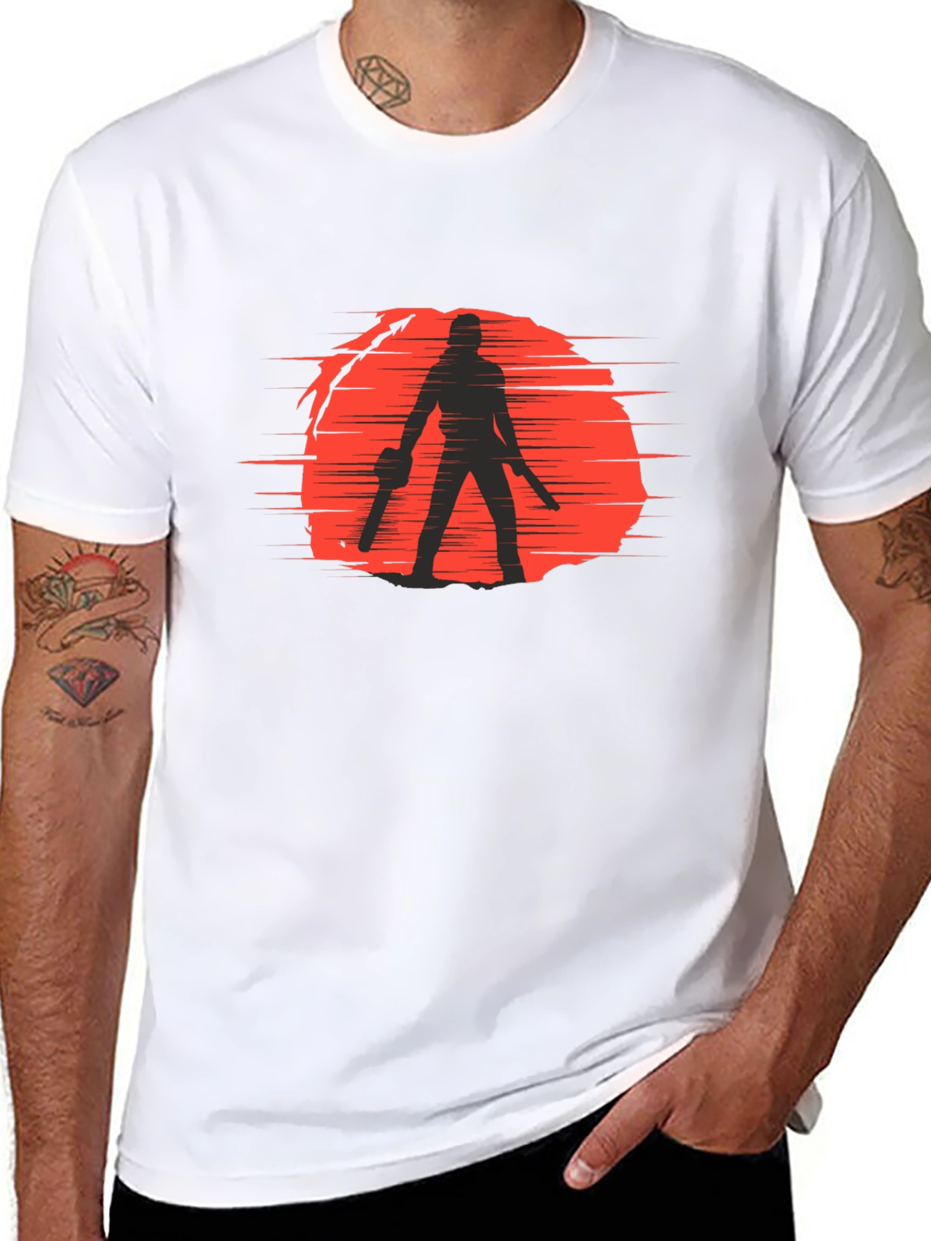 Silhouette Graphic Tee - Horror Movie Shirt