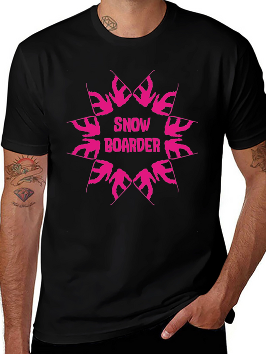 Snowboarder Graphic Tee - Black