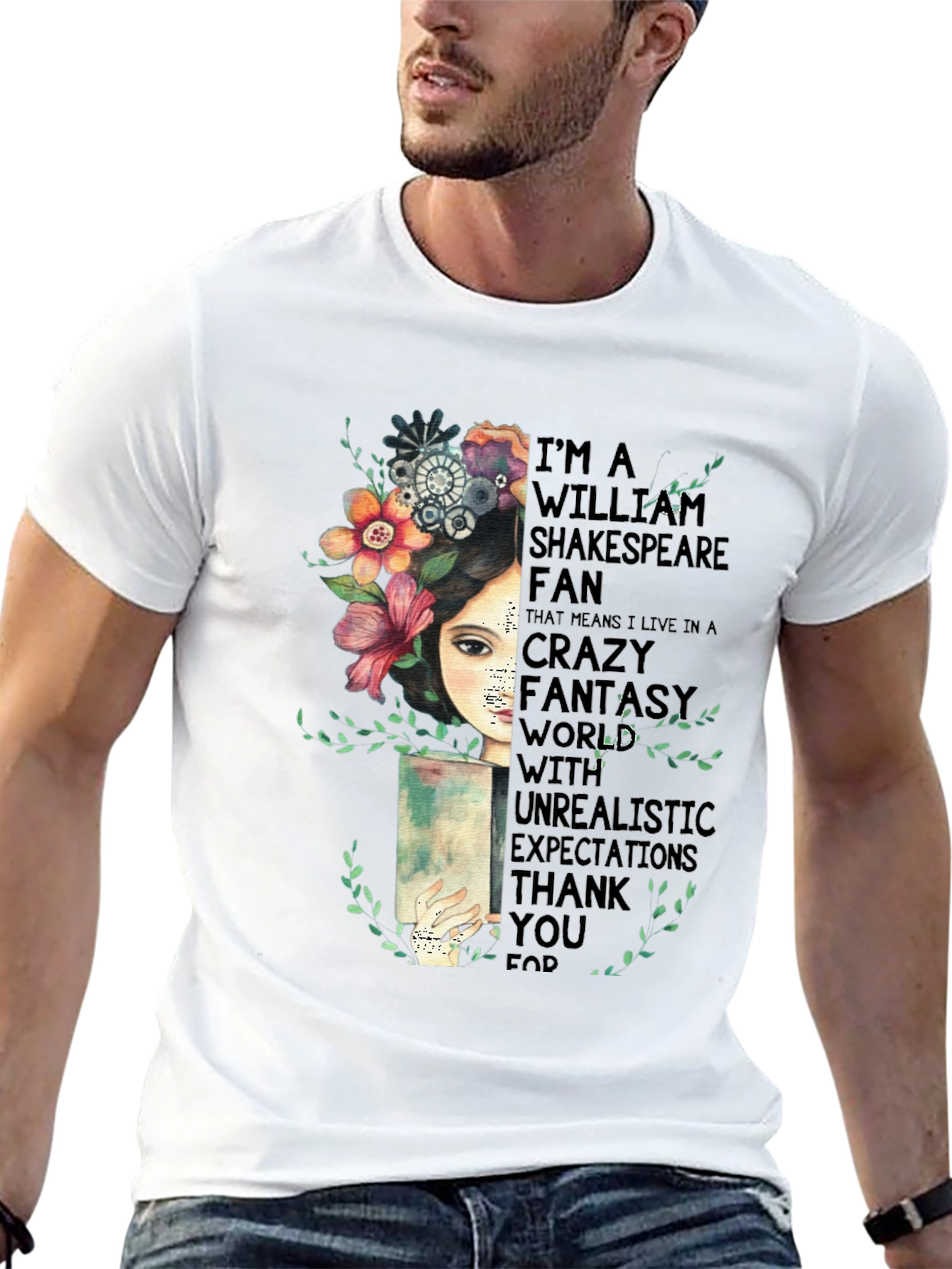 Shakespeare Fan T-Shirt - Crazy Fantasy World Tee