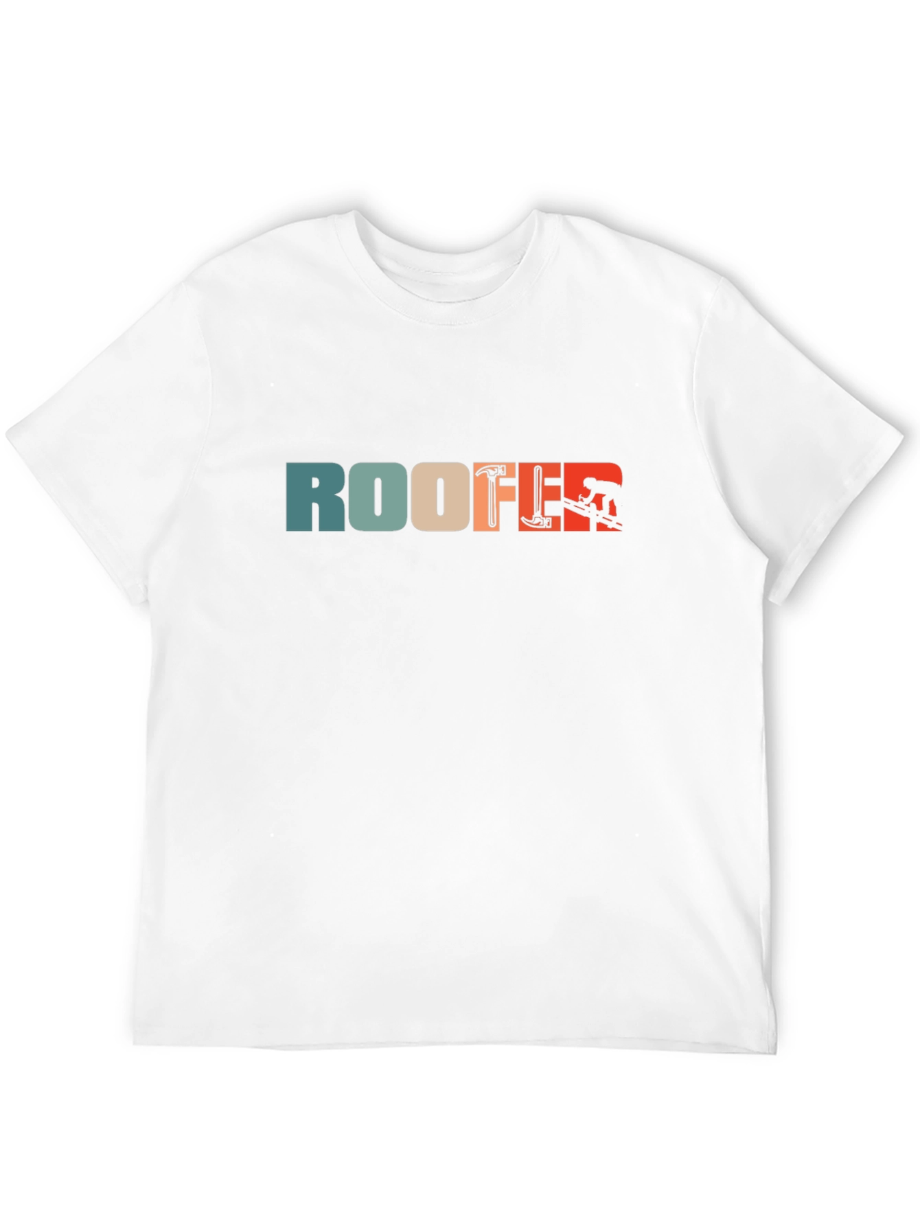 Roofer Retro Graphic Tee - Black Cotton