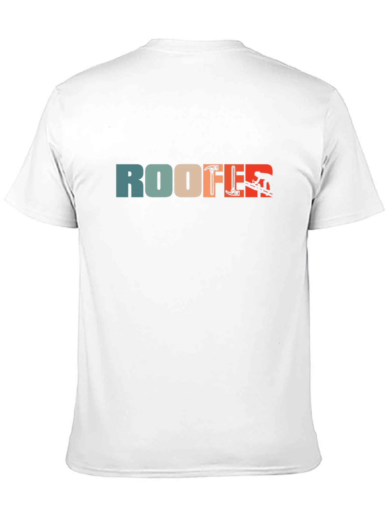 Roofer Retro Graphic Tee - Black Cotton