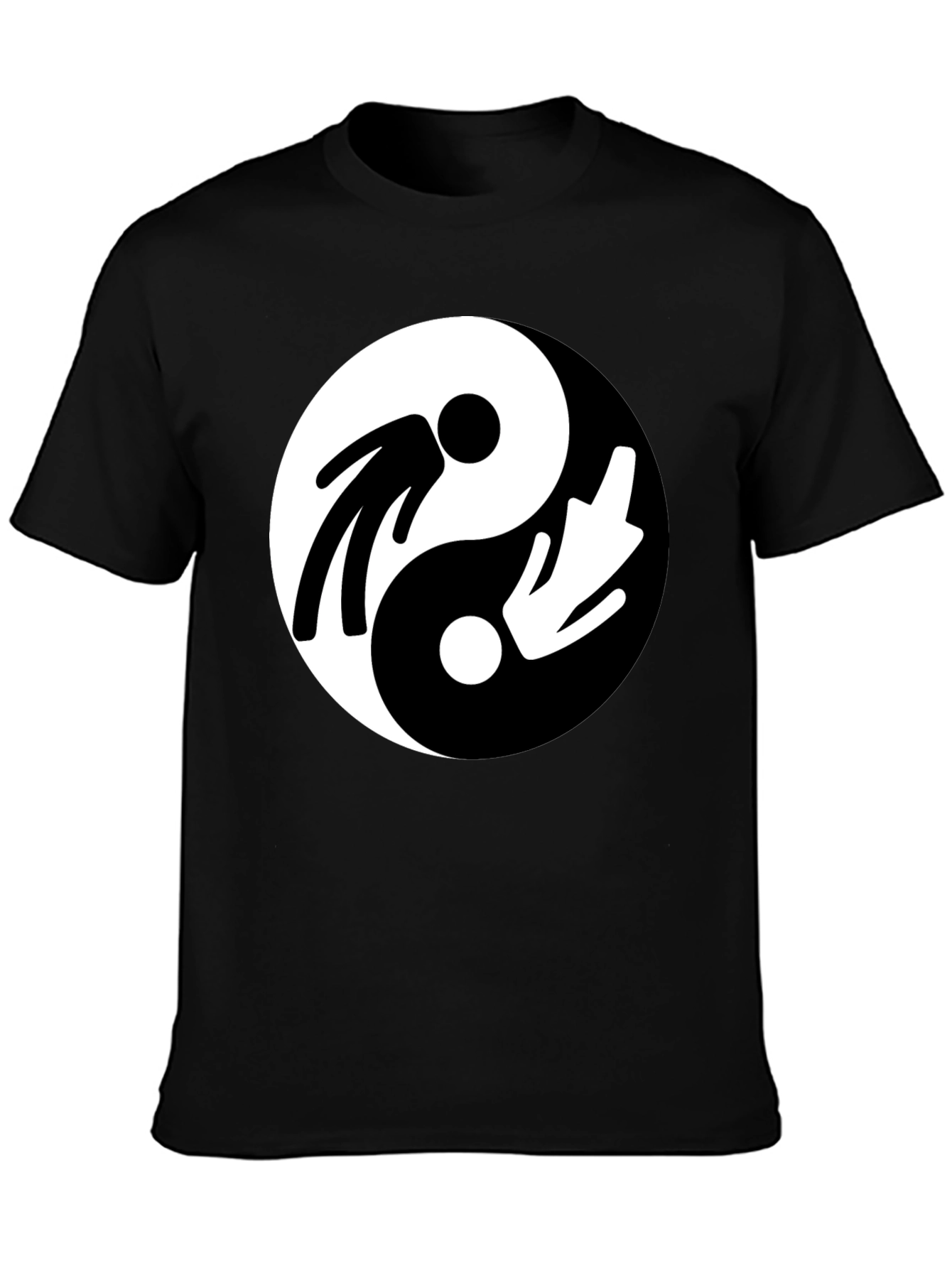 Yin Yang Mens Graphic T-Shirt - Balance