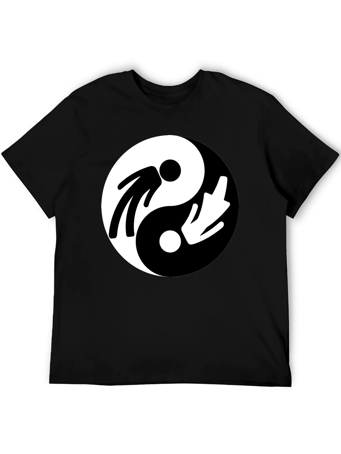 Yin Yang Mens Graphic T-Shirt - Balance