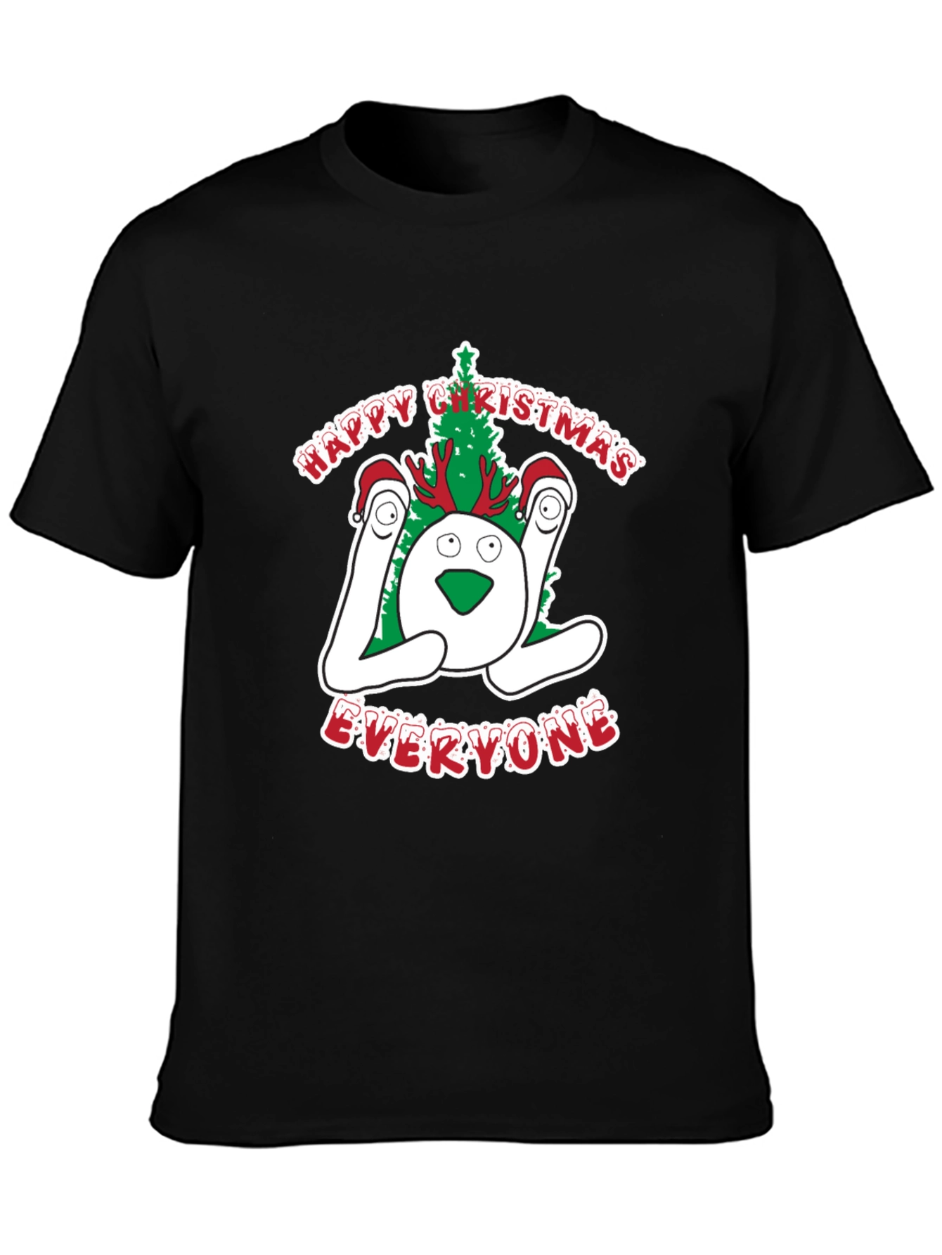 Festive LOL Christmas Graphic T-Shirt