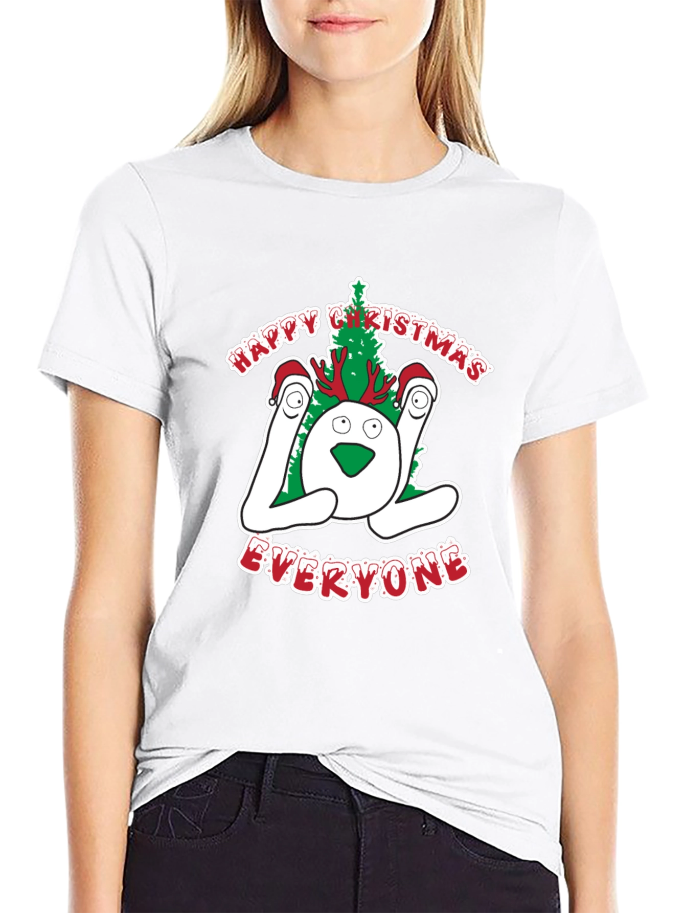 Festive LOL Christmas Graphic T-Shirt