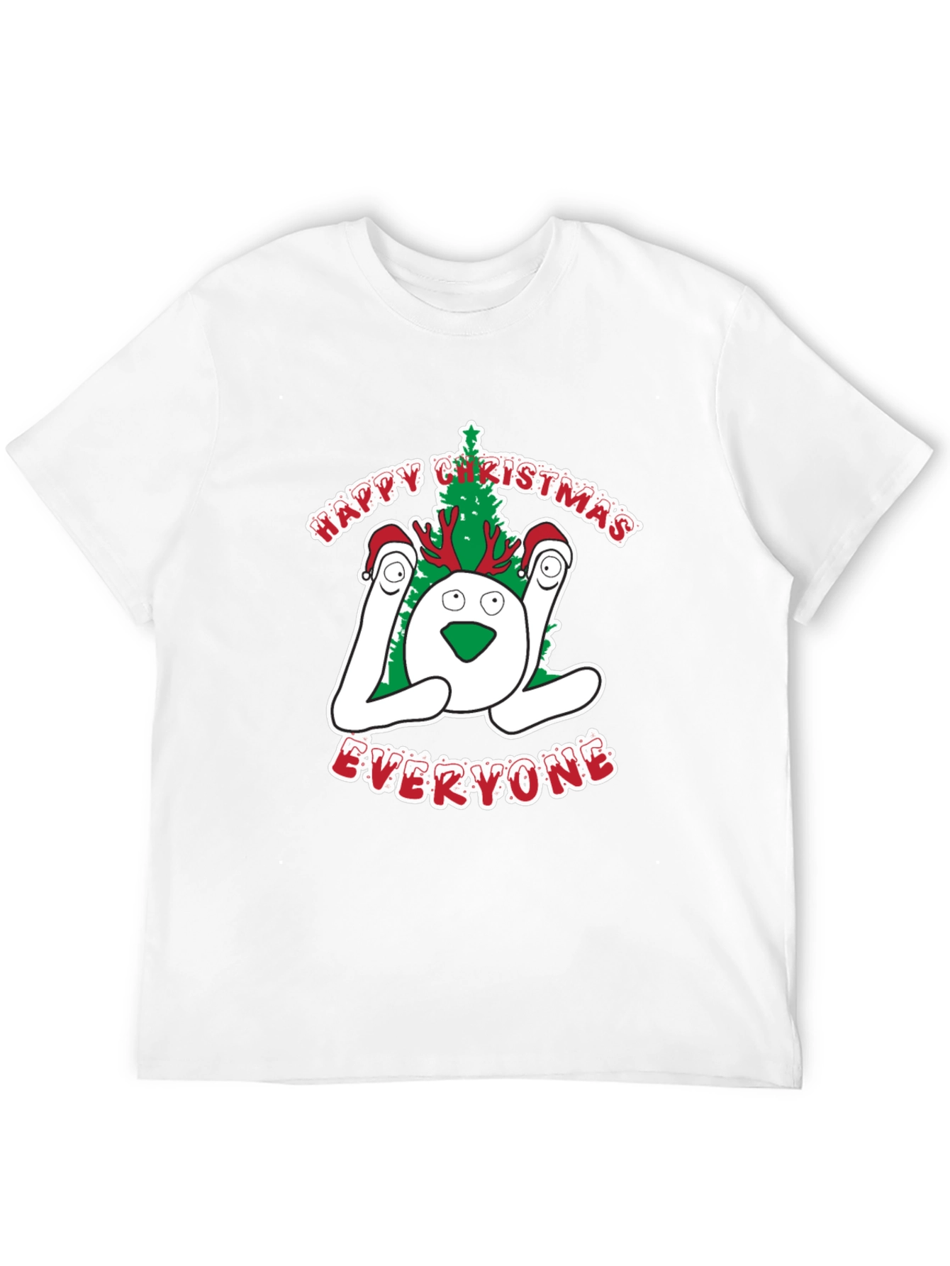 Festive LOL Christmas Graphic T-Shirt