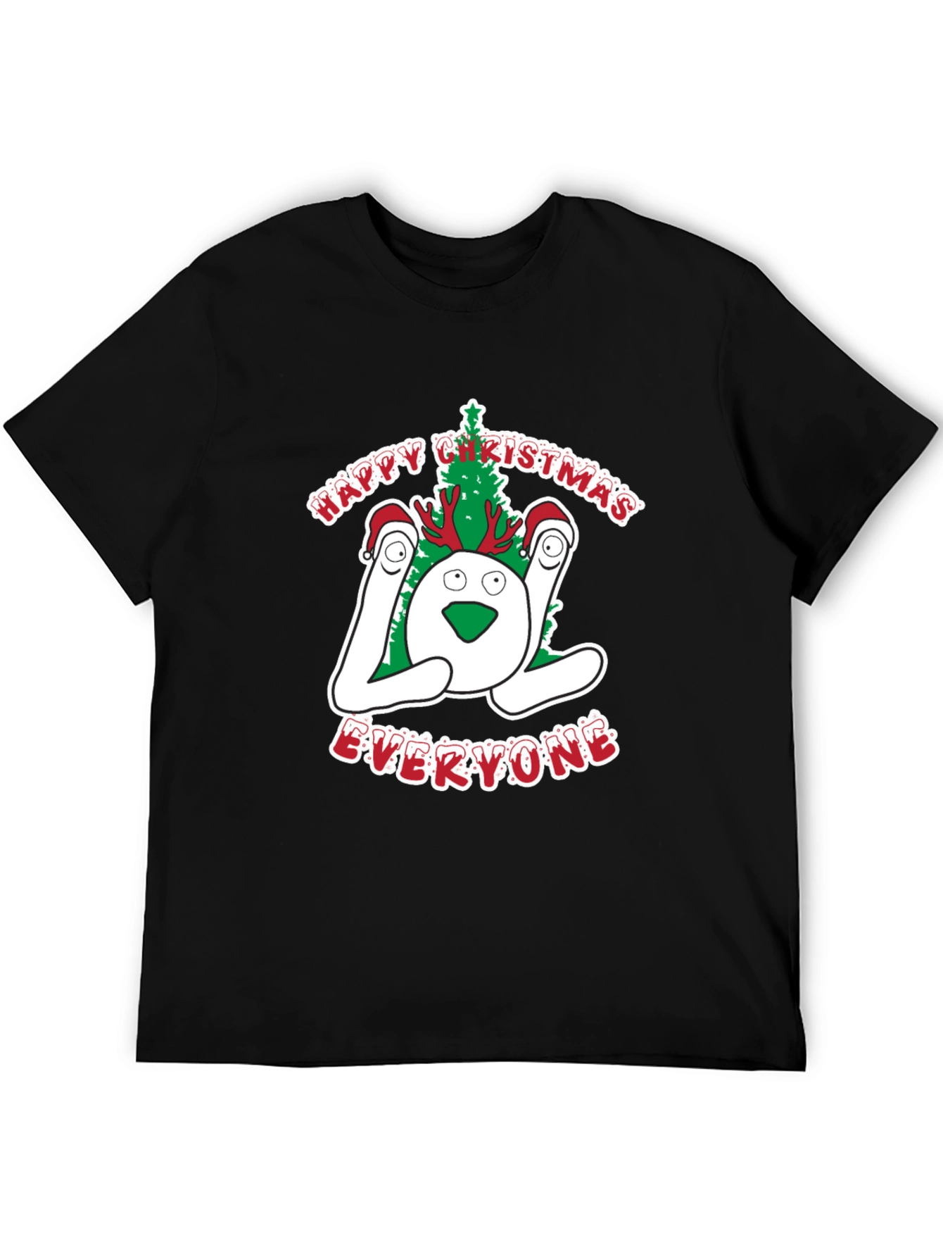 Festive LOL Christmas Graphic T-Shirt