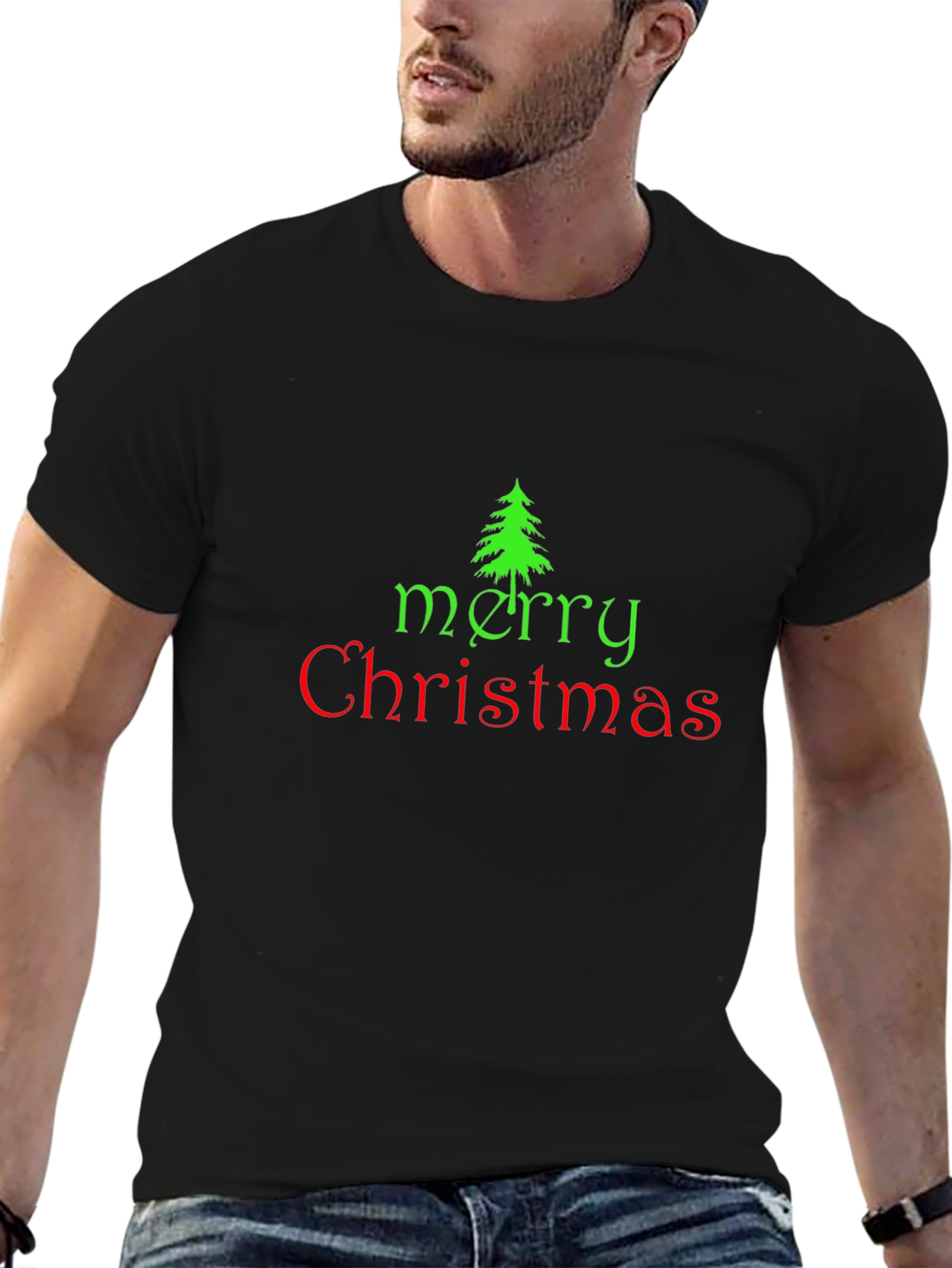 Festive Merry Christmas Graphic Tee