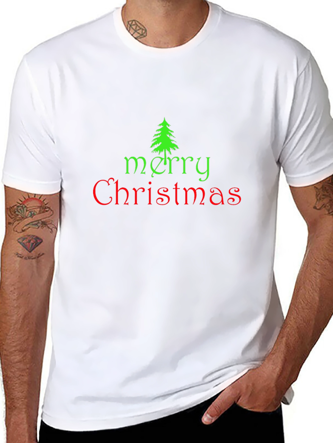 Festive Merry Christmas Graphic Tee