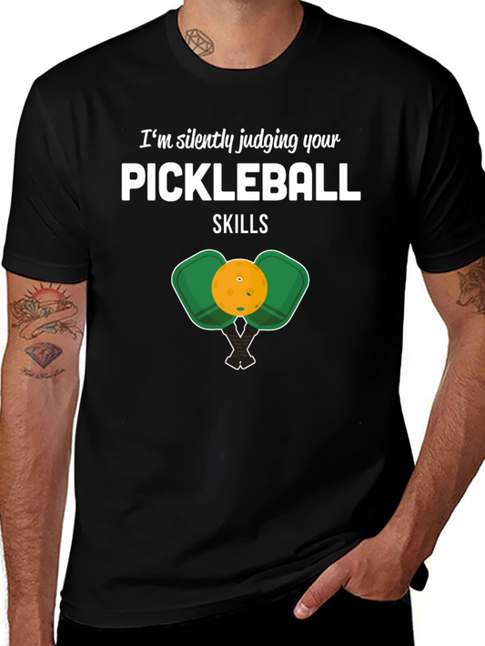Pickleball Skills Graphic Tee - Humorous Gift