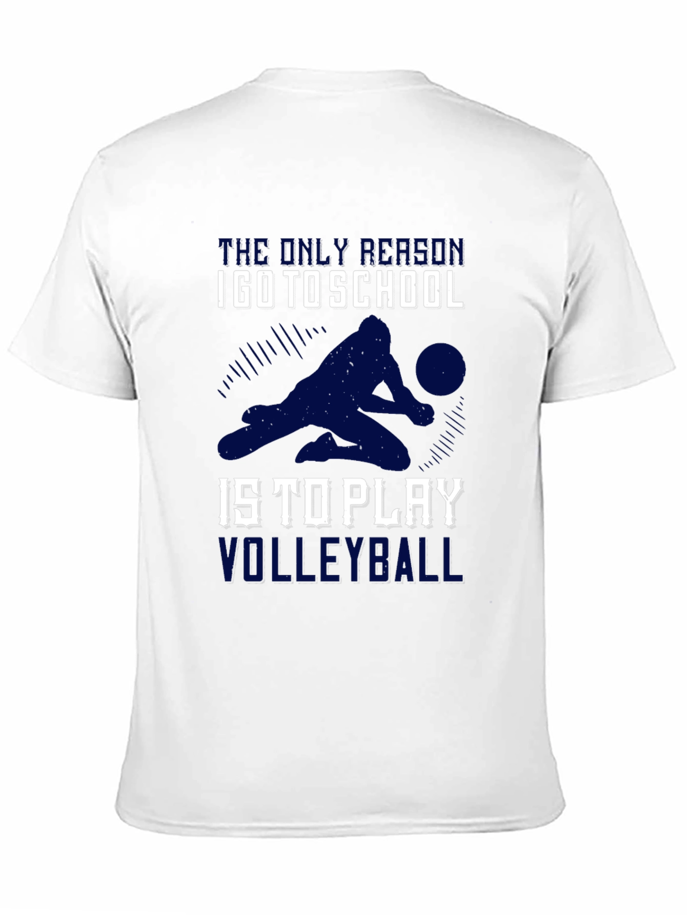 Volleyball T-Shirt: School Volleyball Player Design
