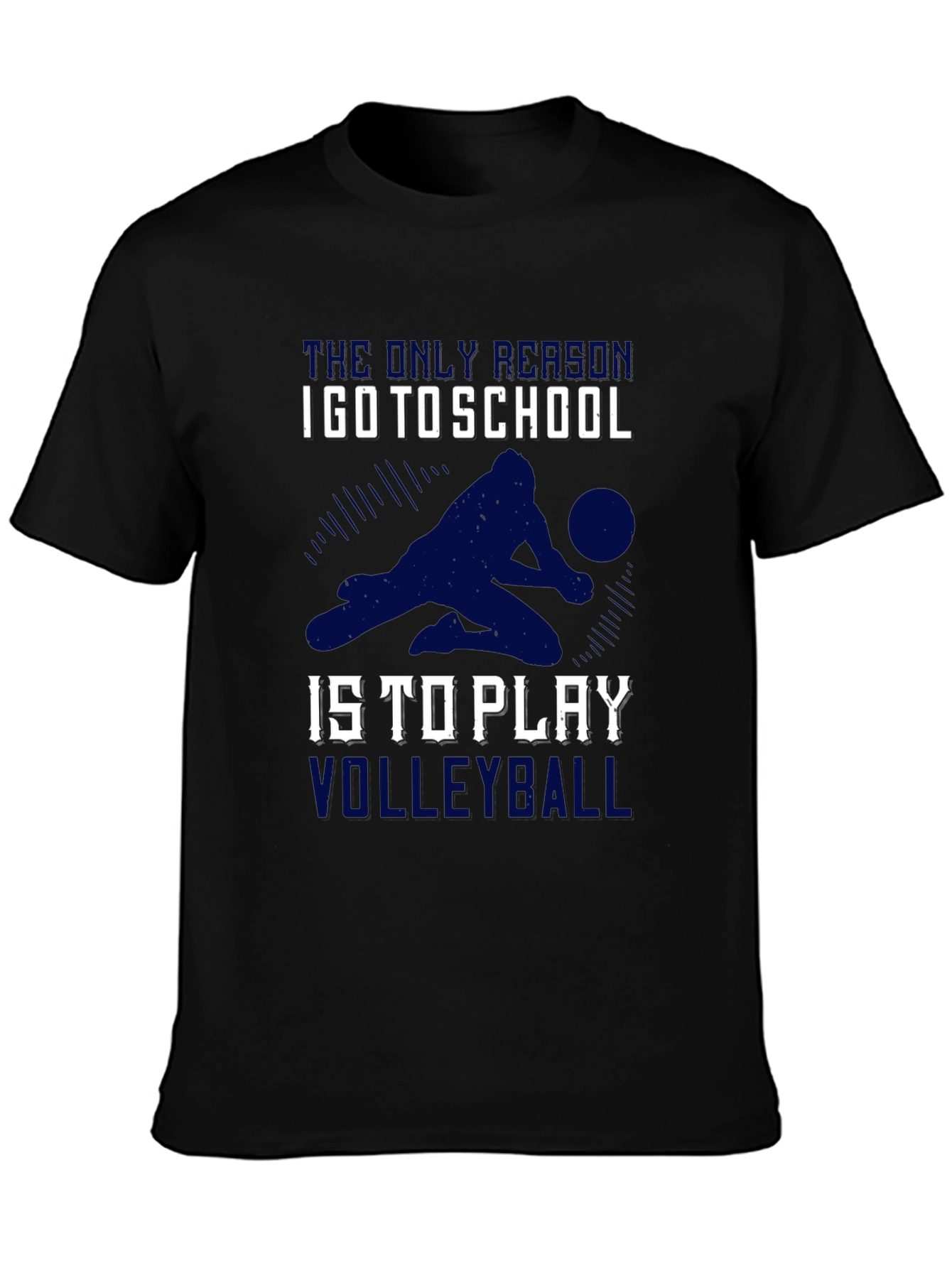 Volleyball T-Shirt: School Volleyball Player Design