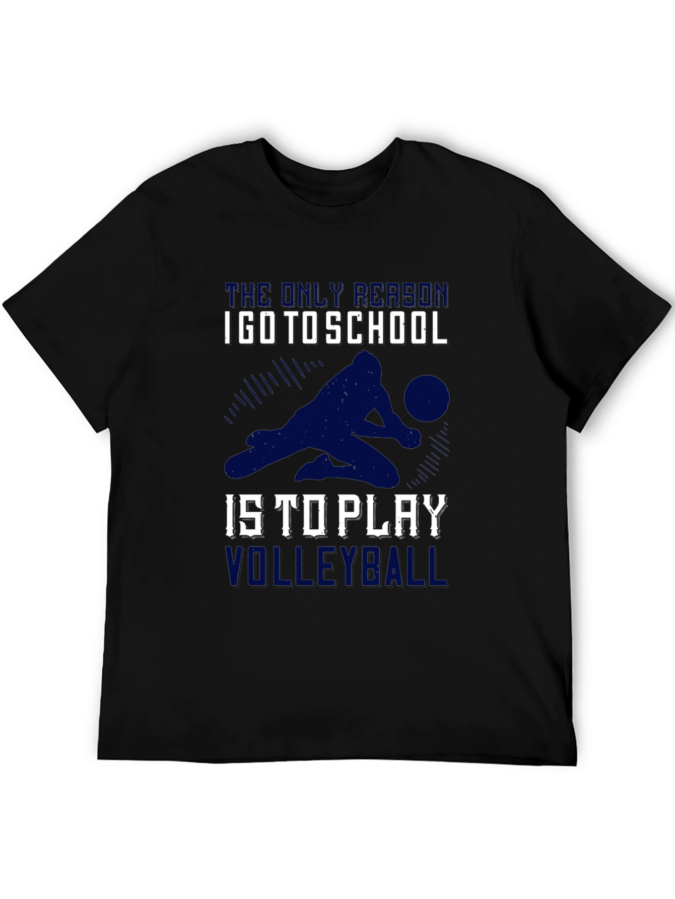 Volleyball T-Shirt: School Volleyball Player Design