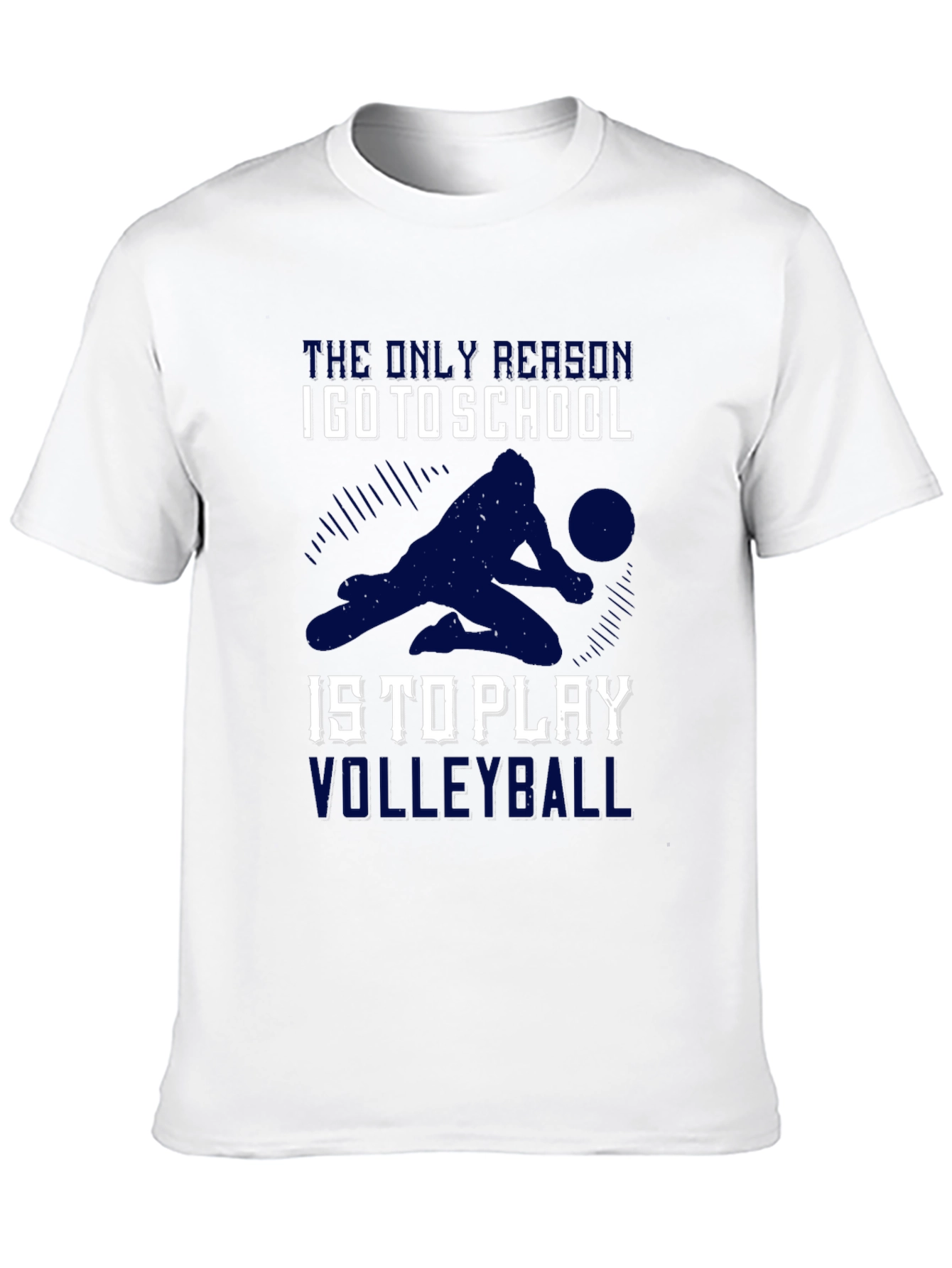 Volleyball T-Shirt: School Volleyball Player Design