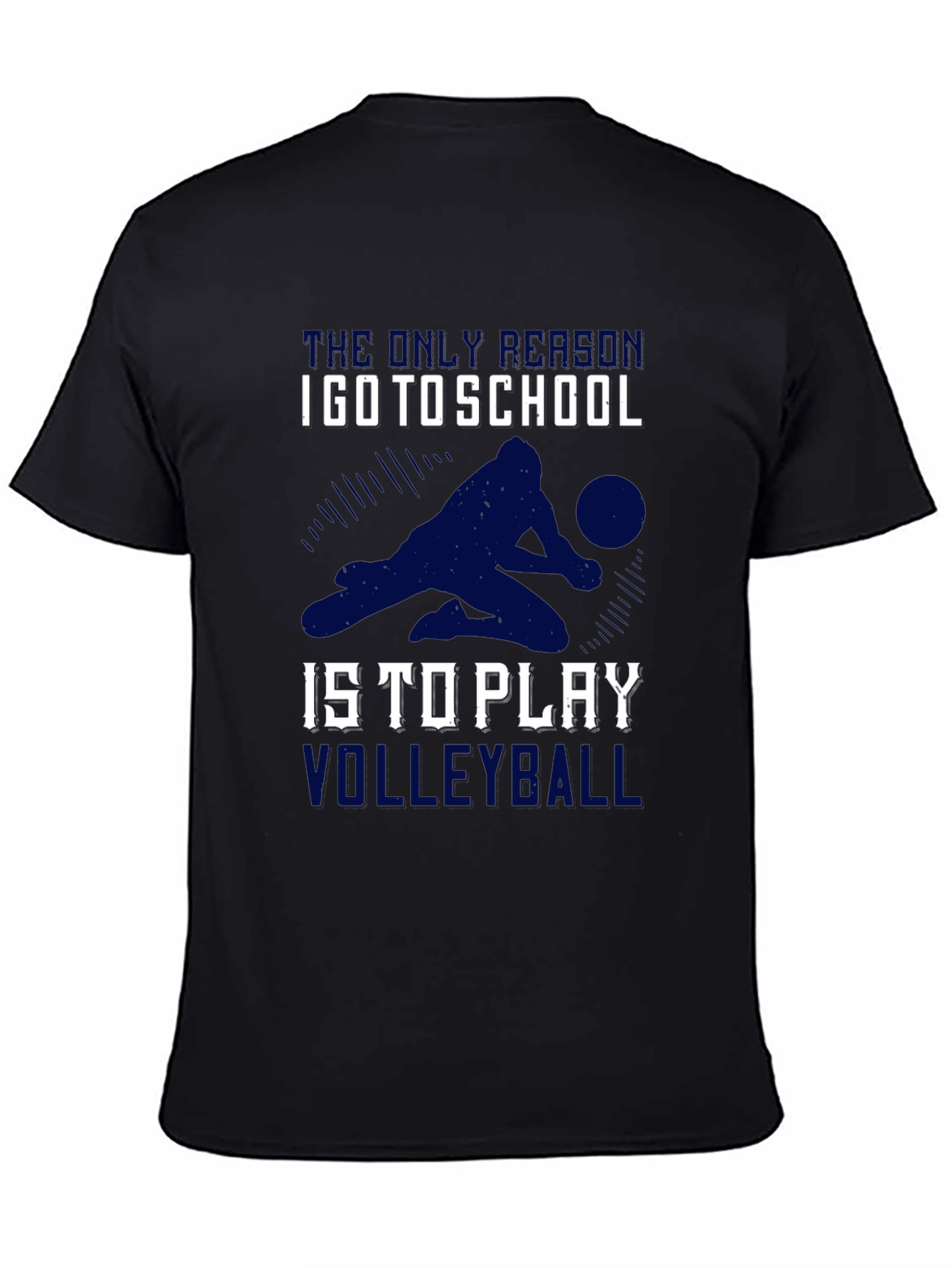 Volleyball T-Shirt: School Volleyball Player Design