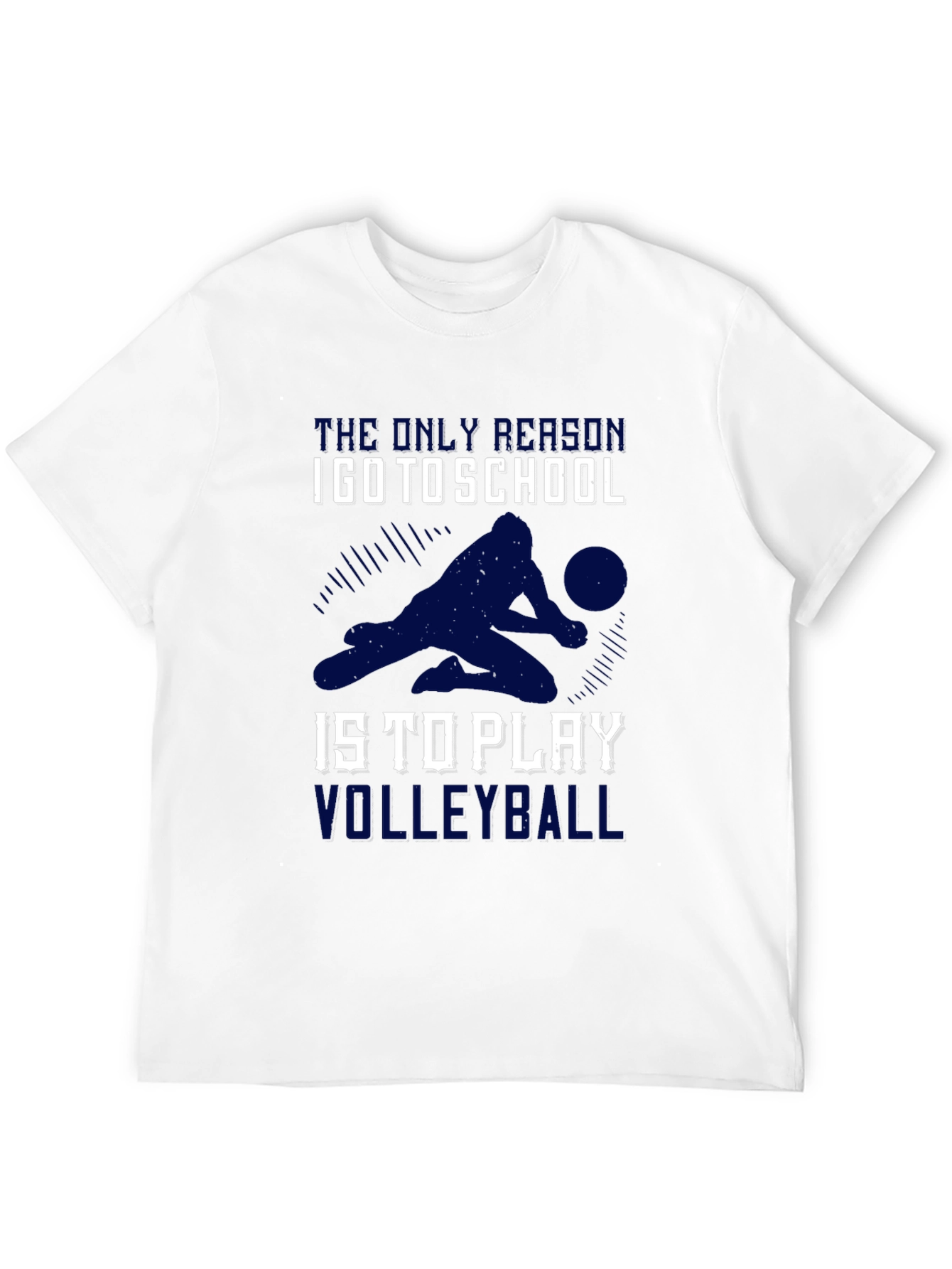 Volleyball T-Shirt: School Volleyball Player Design
