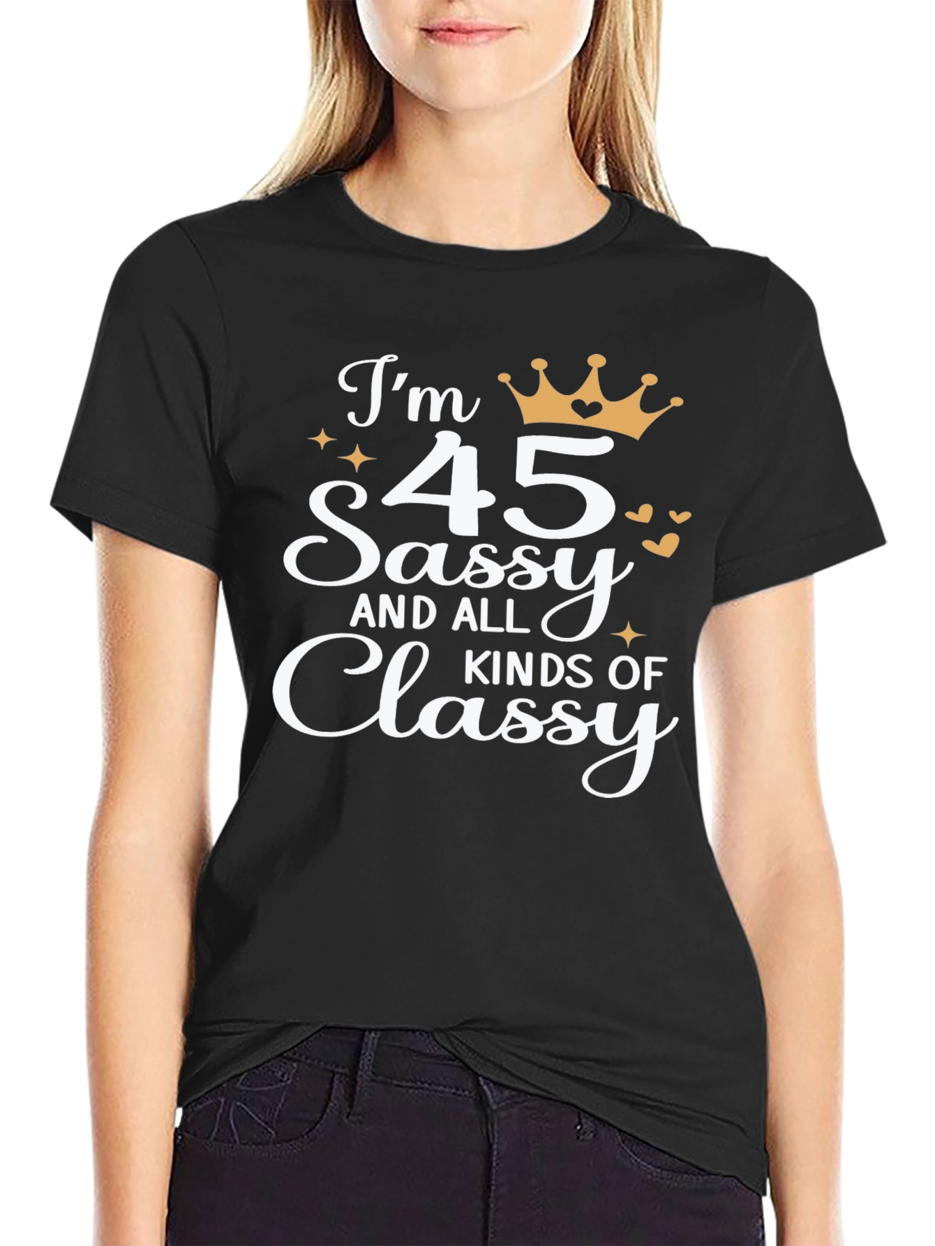 Sassy & Classy 45th Birthday Graphic Tee