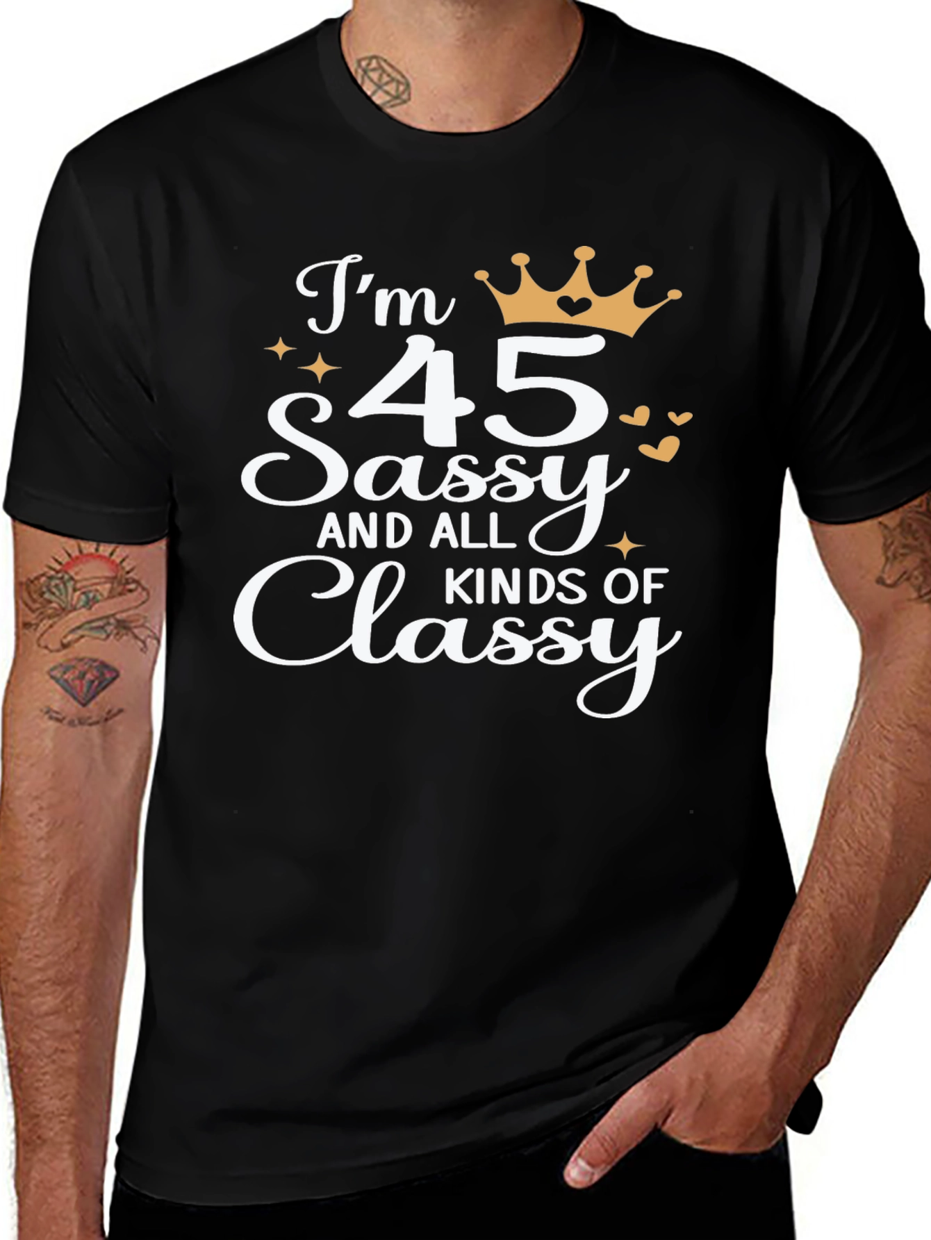 Sassy & Classy 45th Birthday Graphic Tee