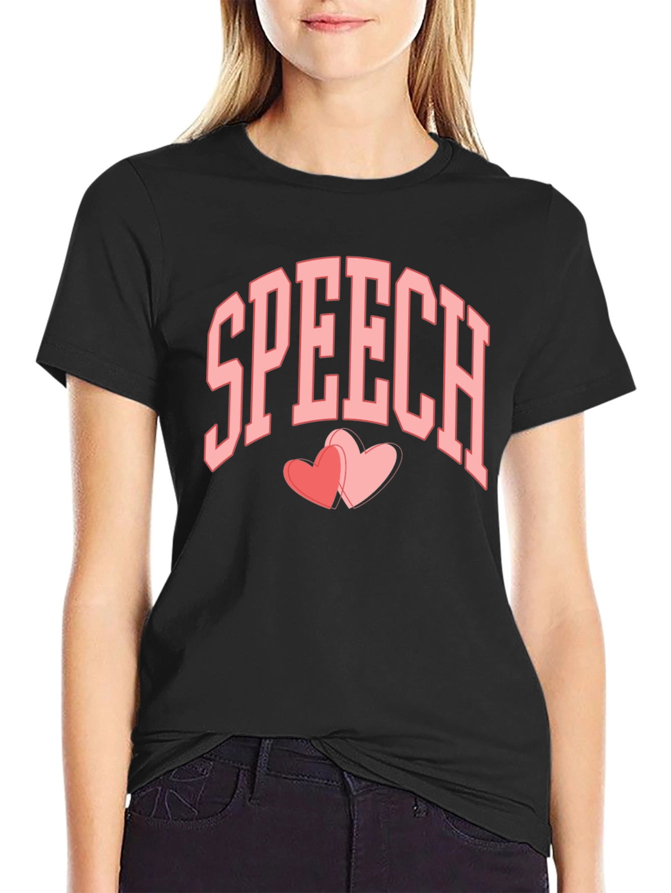 Speech Hearts Graphic Tee