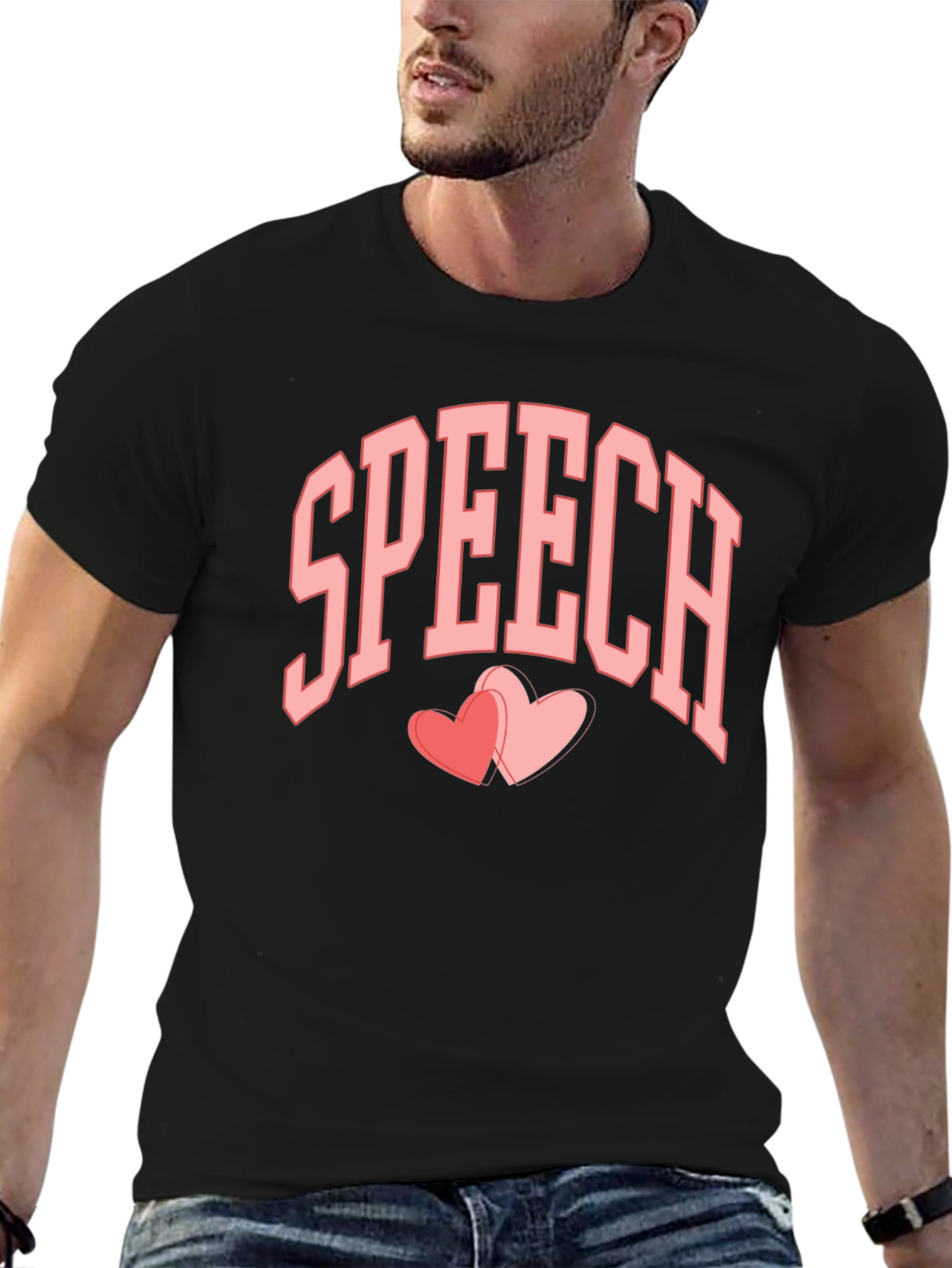 Speech Hearts Graphic Tee